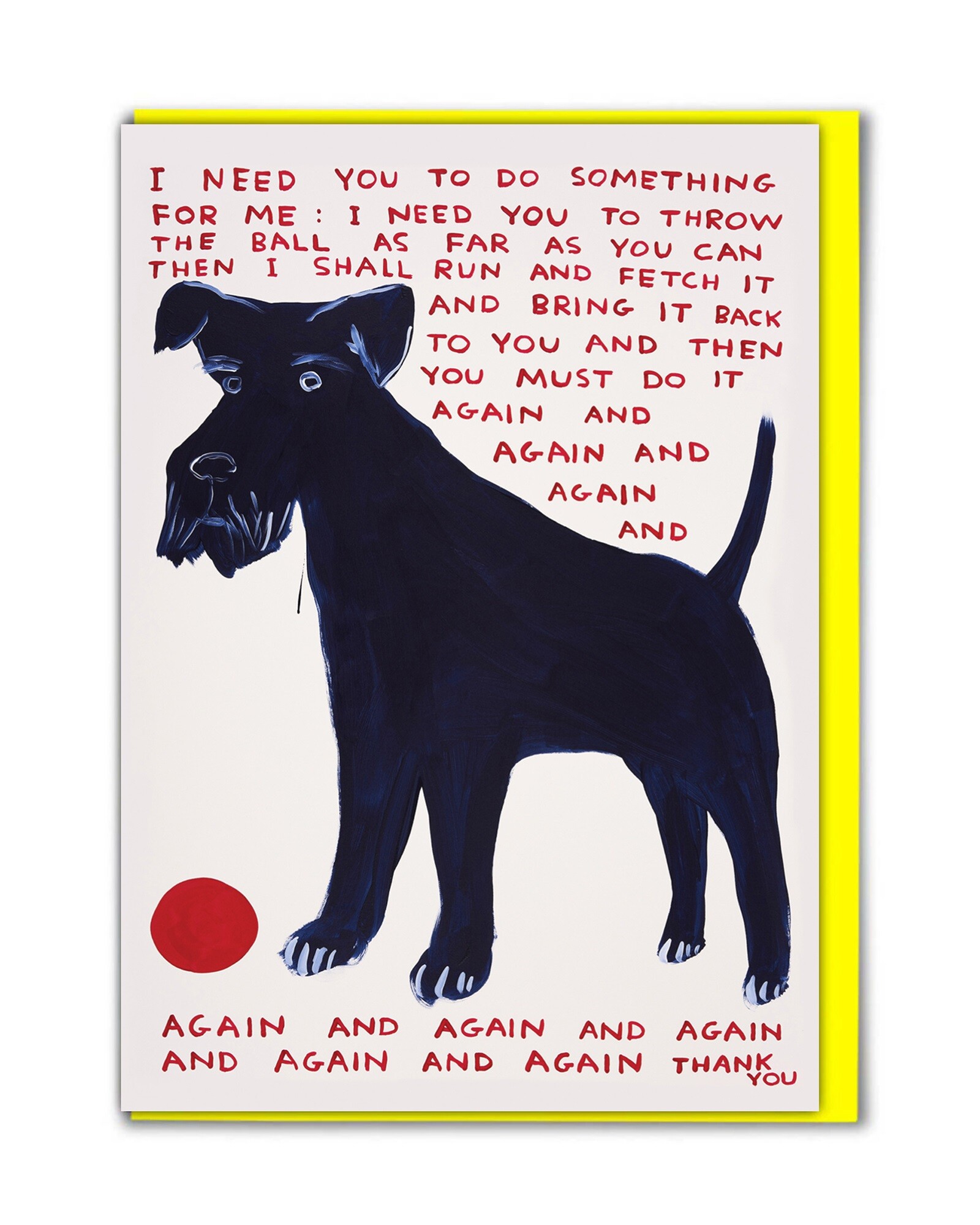 Do Something For Me Funny Card Oliver Bonas