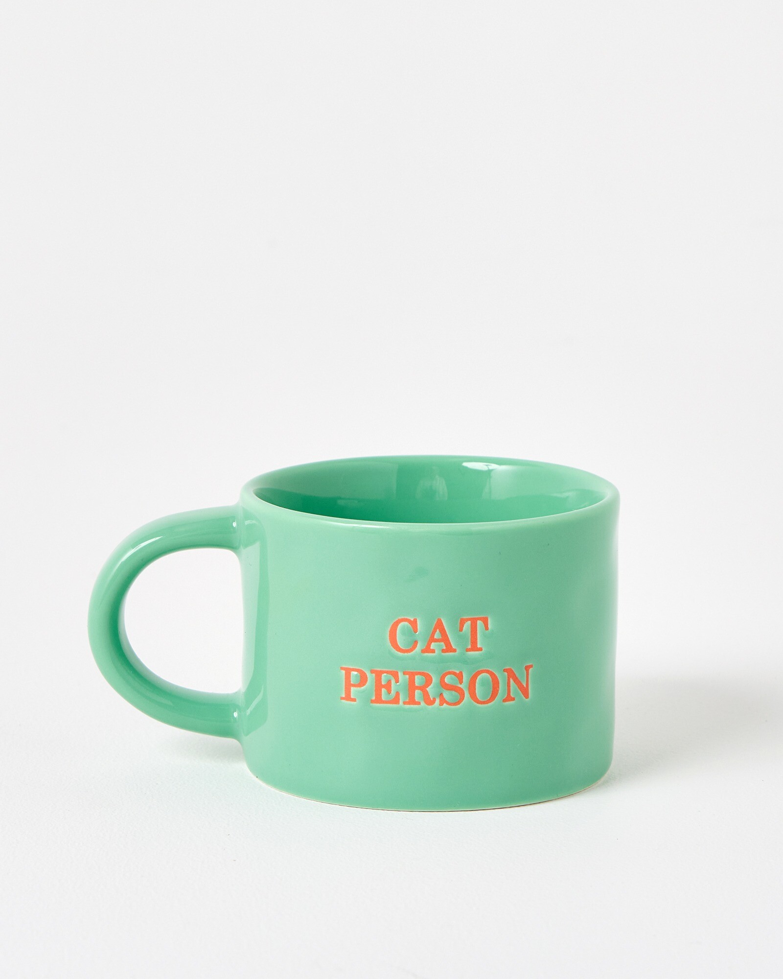 Cat Person Green Mug