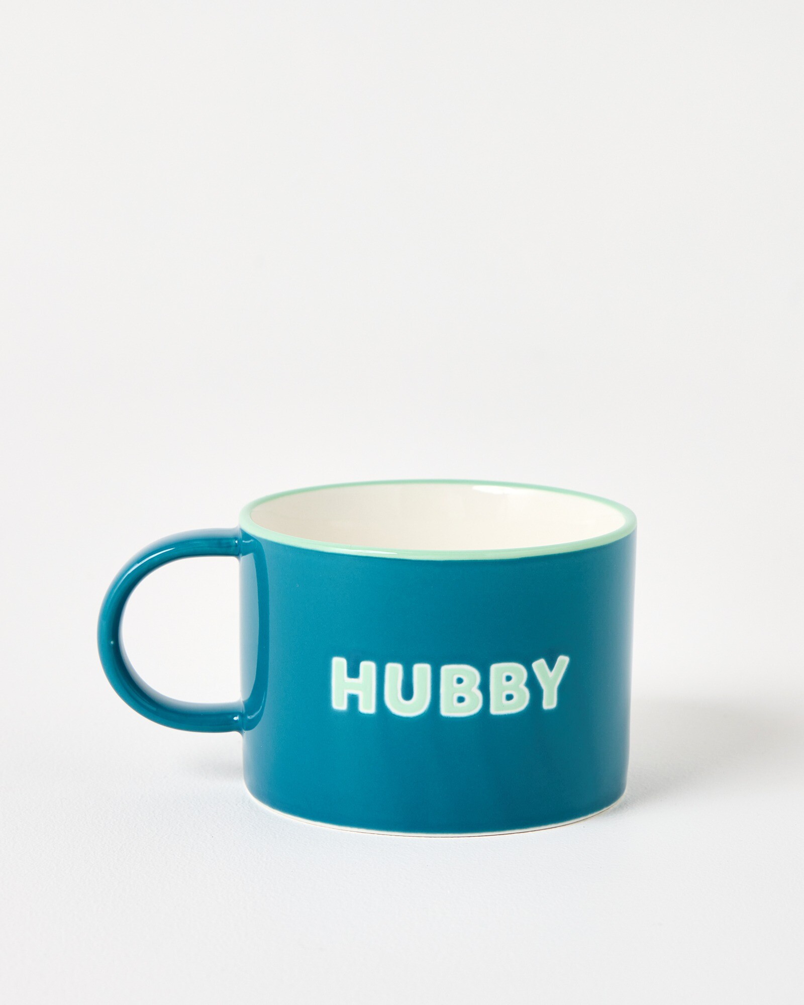 Hubby Ceramic Blue Mug