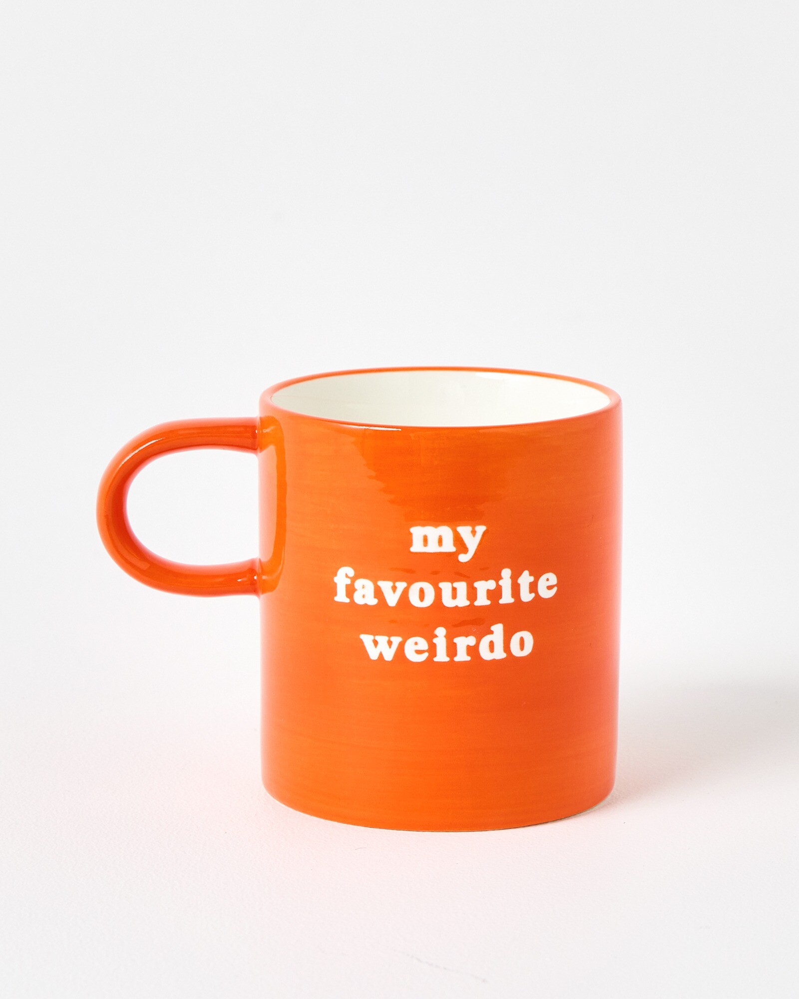 My Favourite Weirdo Large Orange Mug