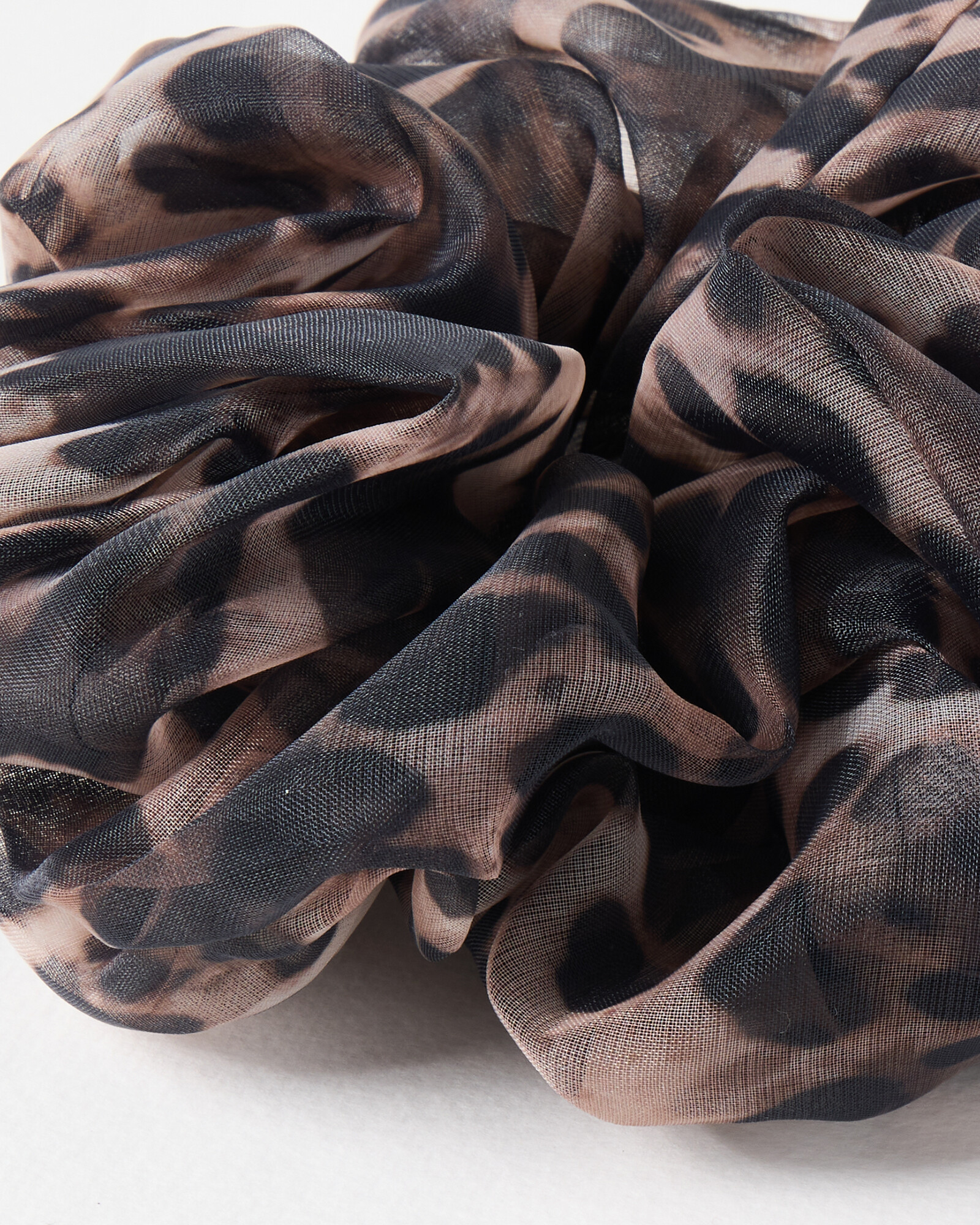 Brown Animal Print Scrunchie main image 1
