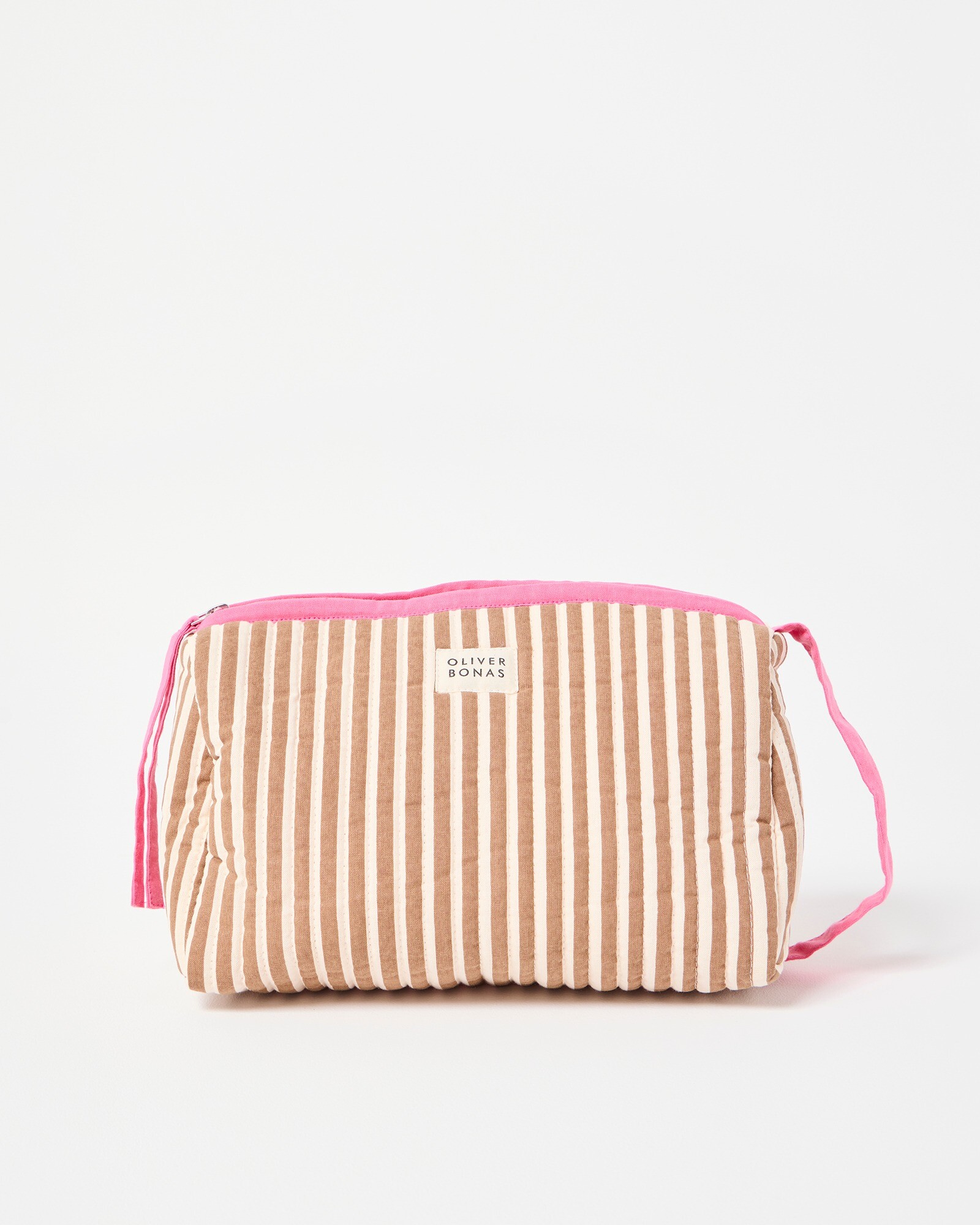 Brown - Handcrafted Fabric Toiletry Bags (Set of 3) 19