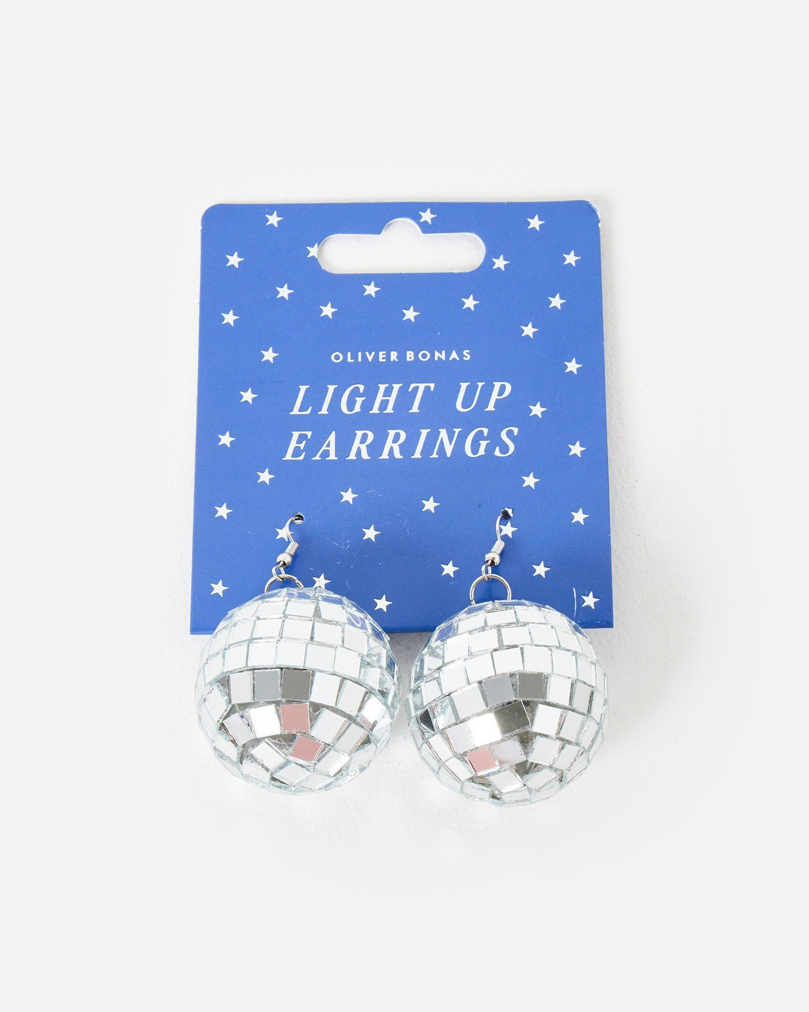 Silver Disco Balls Light Up Earrings | Oliver Bonas