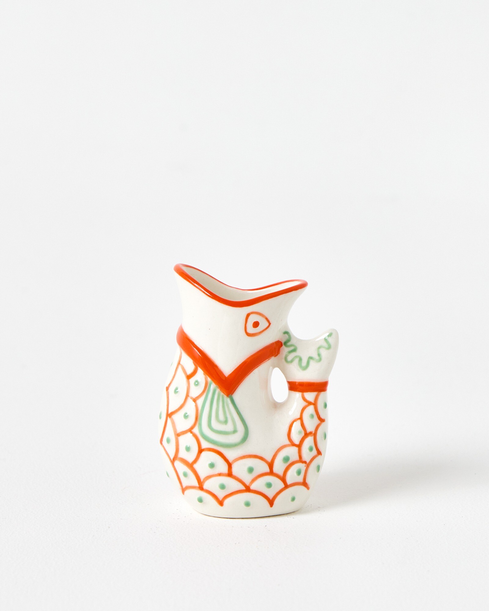 Albertino Mini Orange Fish Jug