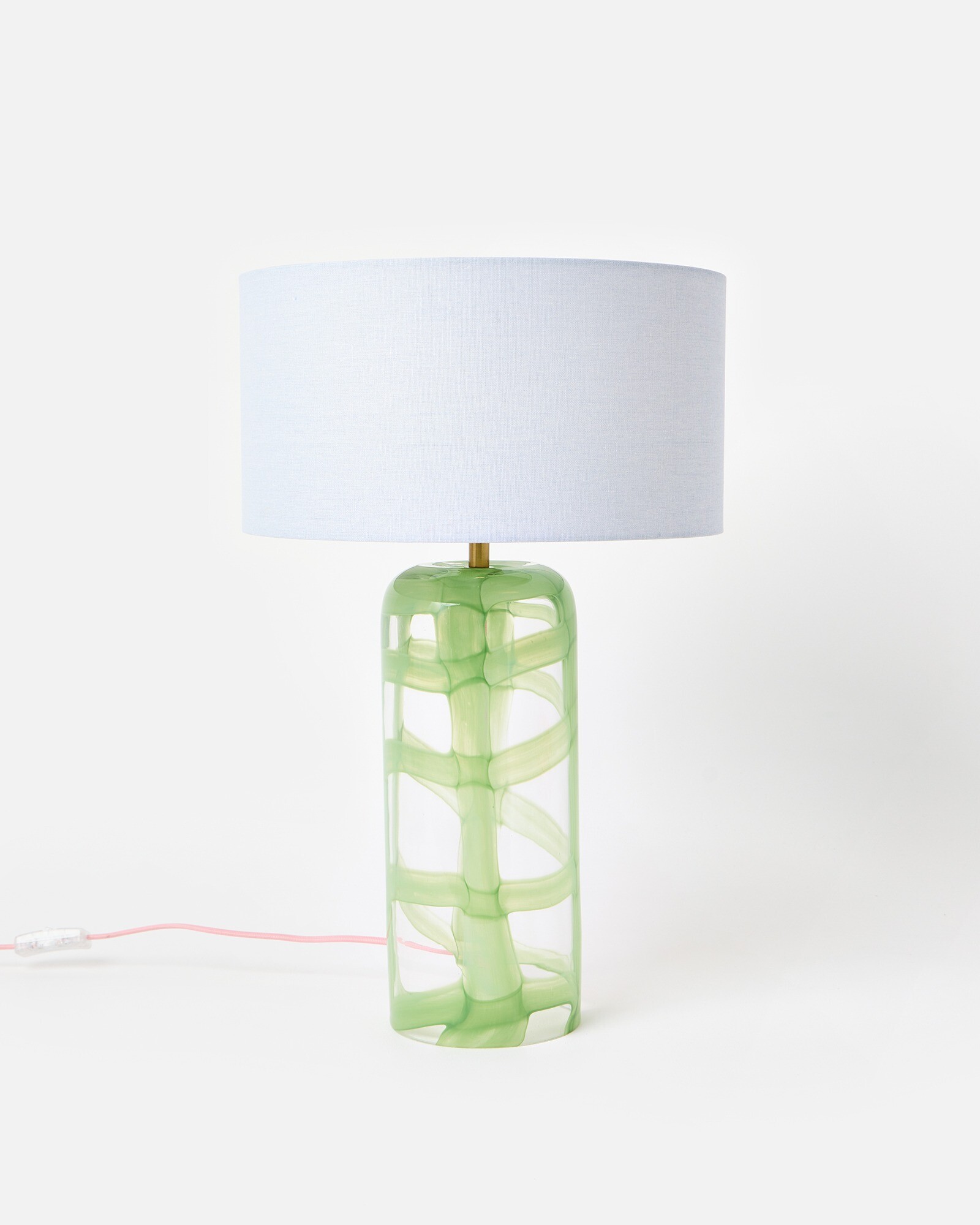 Punto Abstract Green Table Lamp & Shade