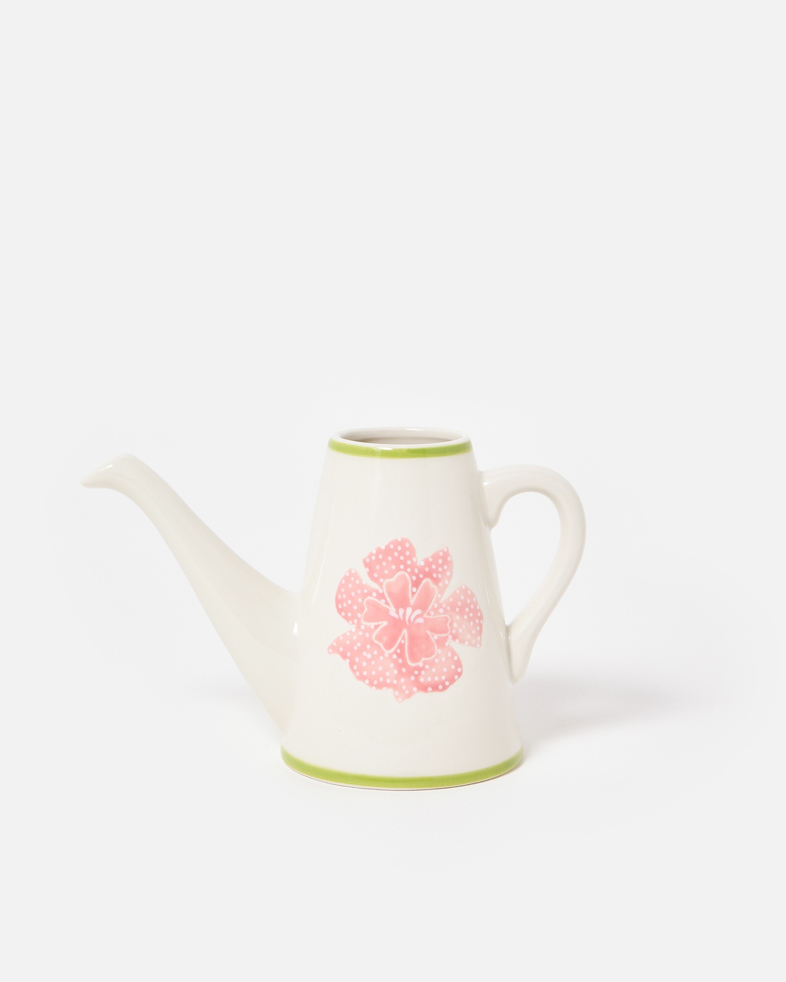 Pink Blossom Ceramic Watering Can