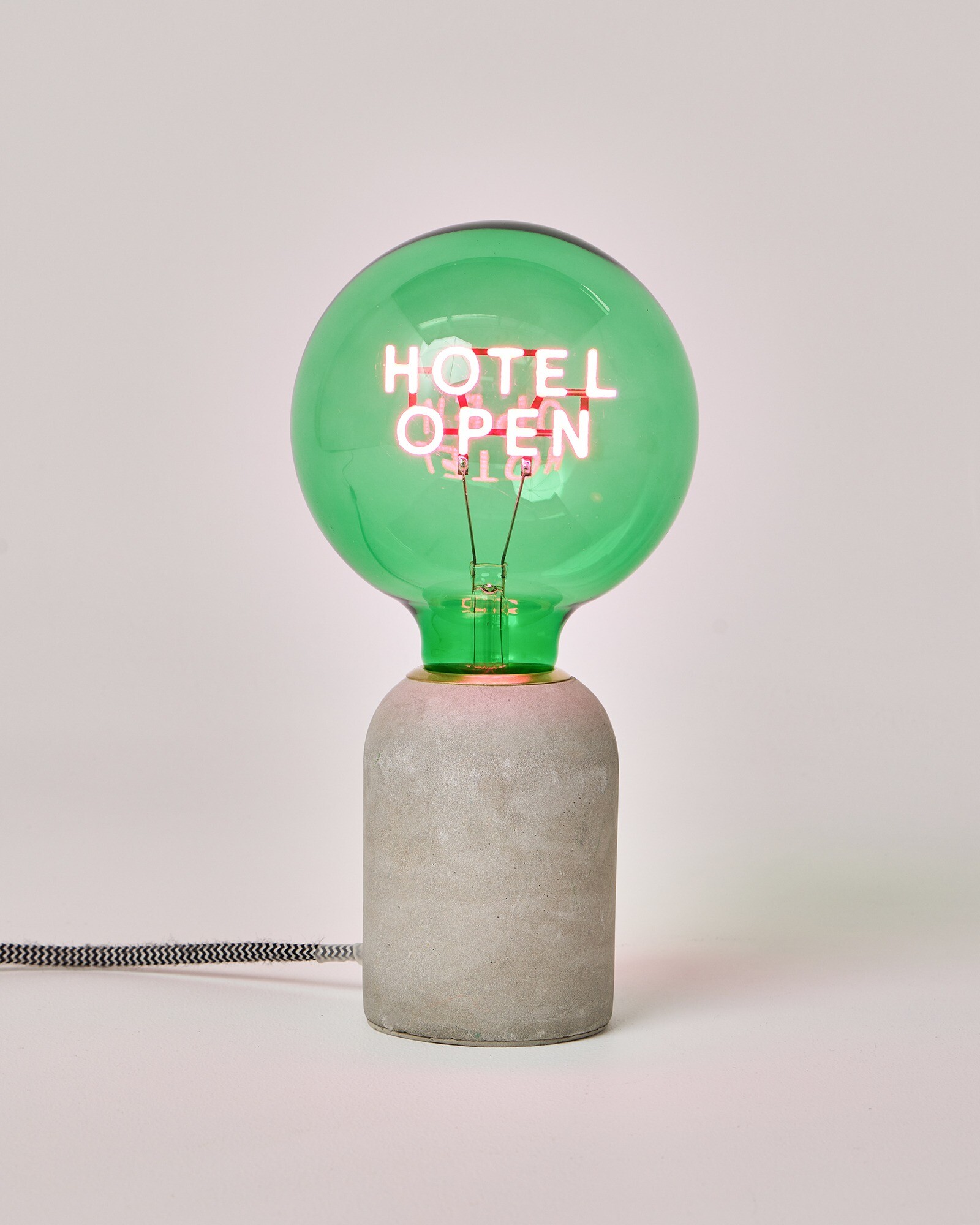 Hotel Open Green E27 LED Light Bulb