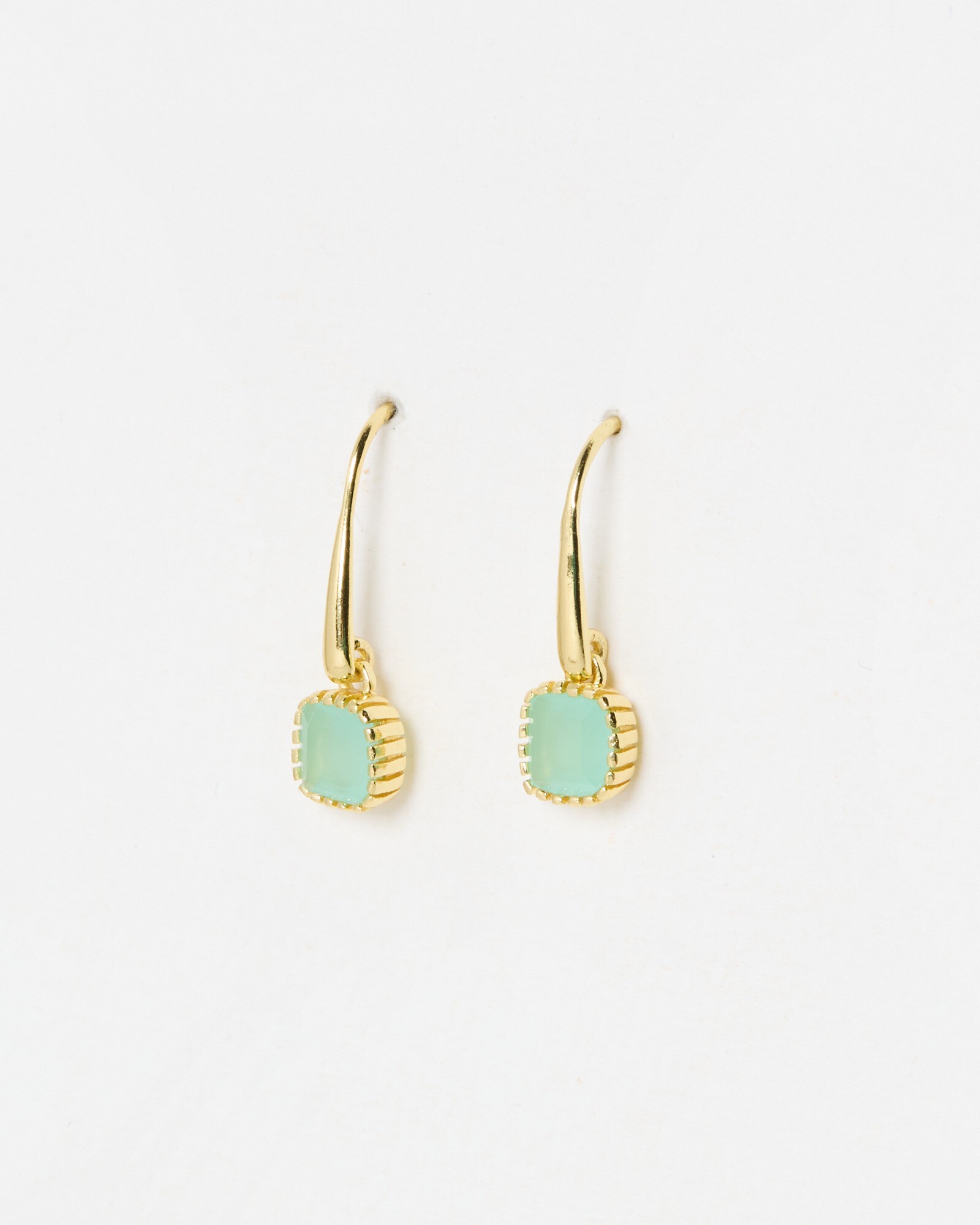 Briar Gold Plated Aquamarine Drop Earrings