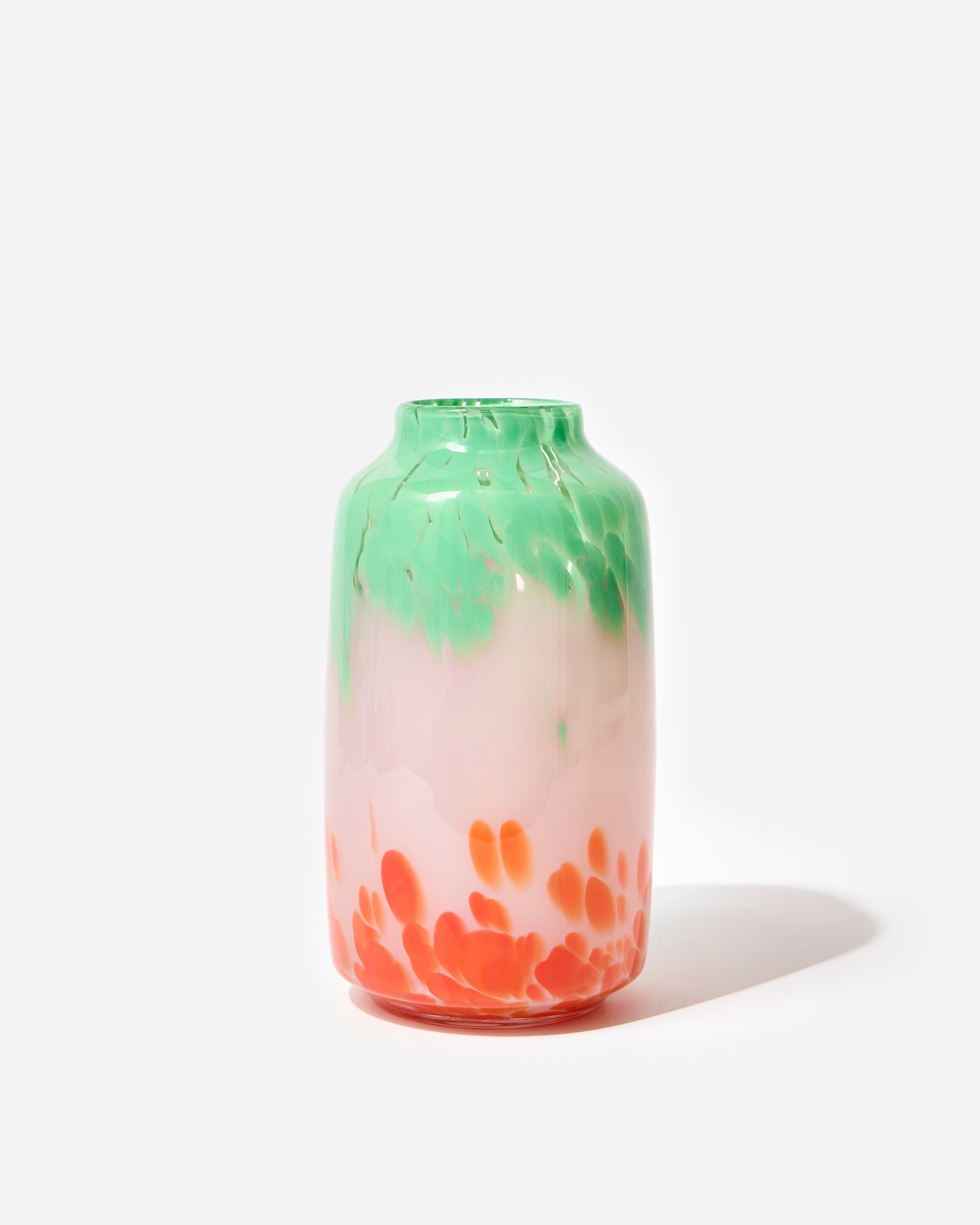 Lennox Green & Orange Glass Vase | Oliver Bonas