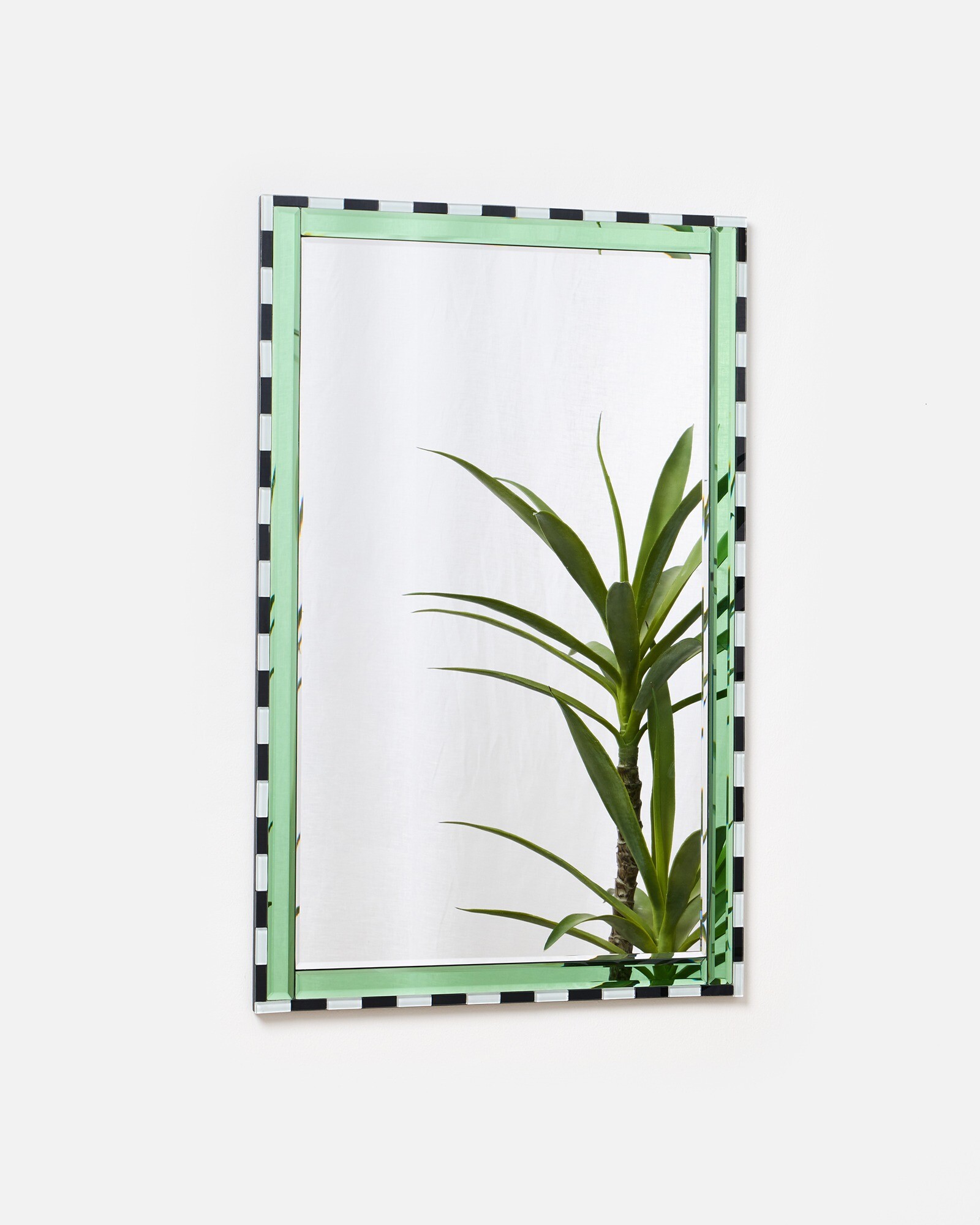 Maya Striped Border Wall Mirror