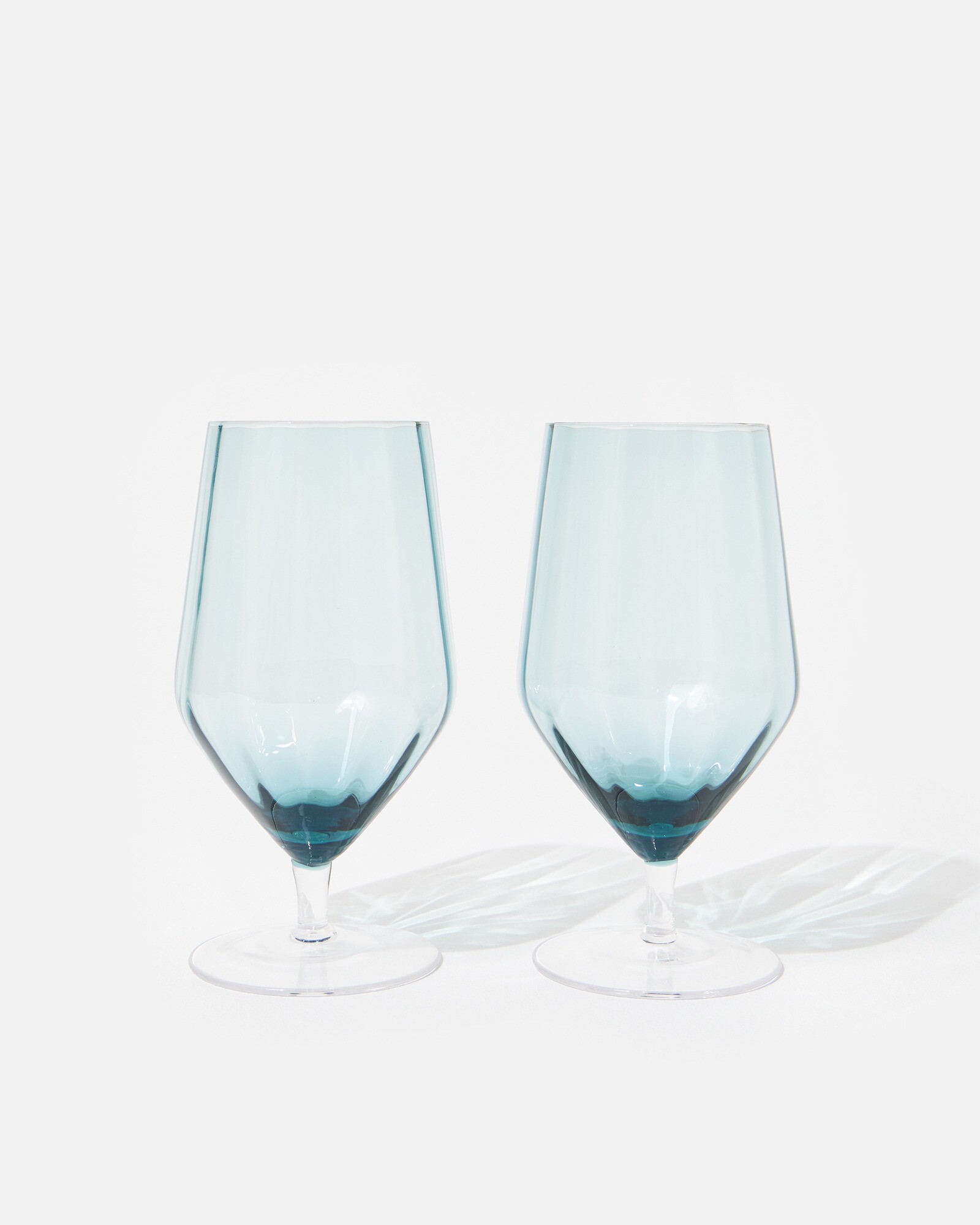 Biere Ribbed Beer Glasses Set of Two