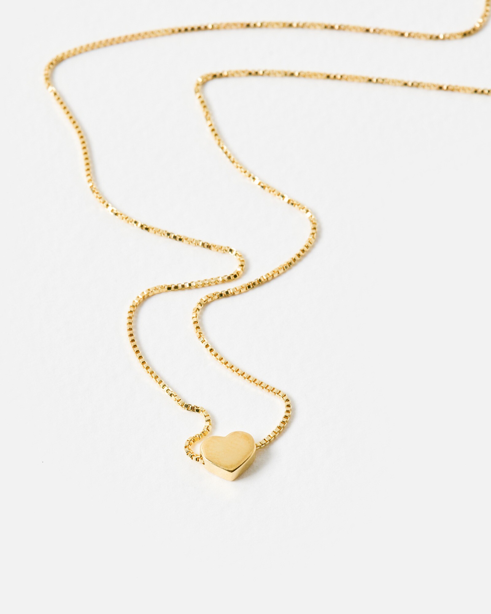 Heart Bead Gold Plated Necklace