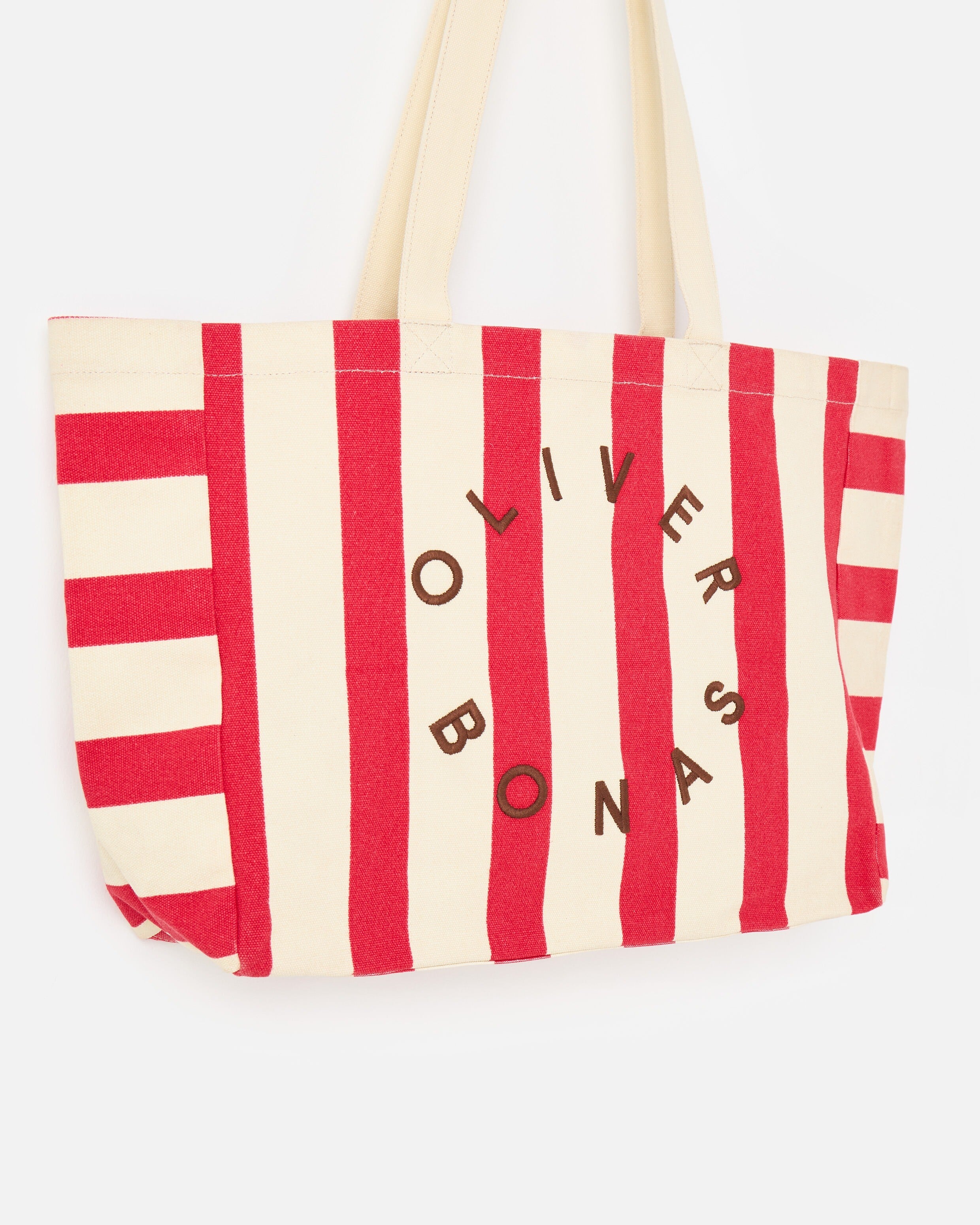 Polo Ralph Lauren Striped Canvas Tote Bag in Blue