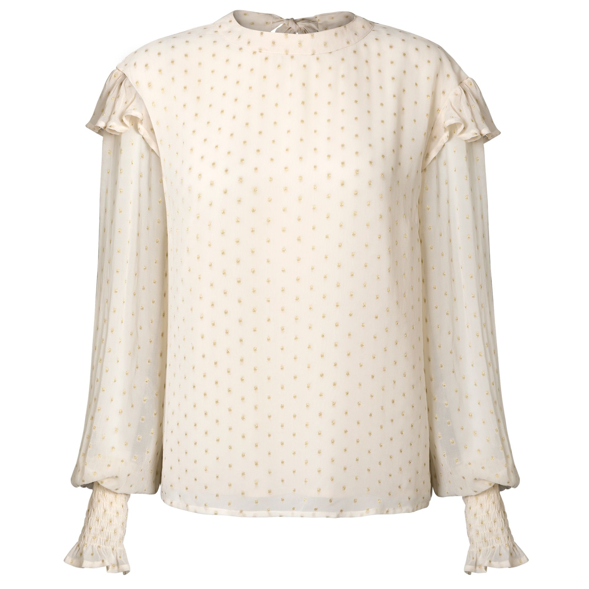 Pearly Spot Frill Top | Oliver Bonas