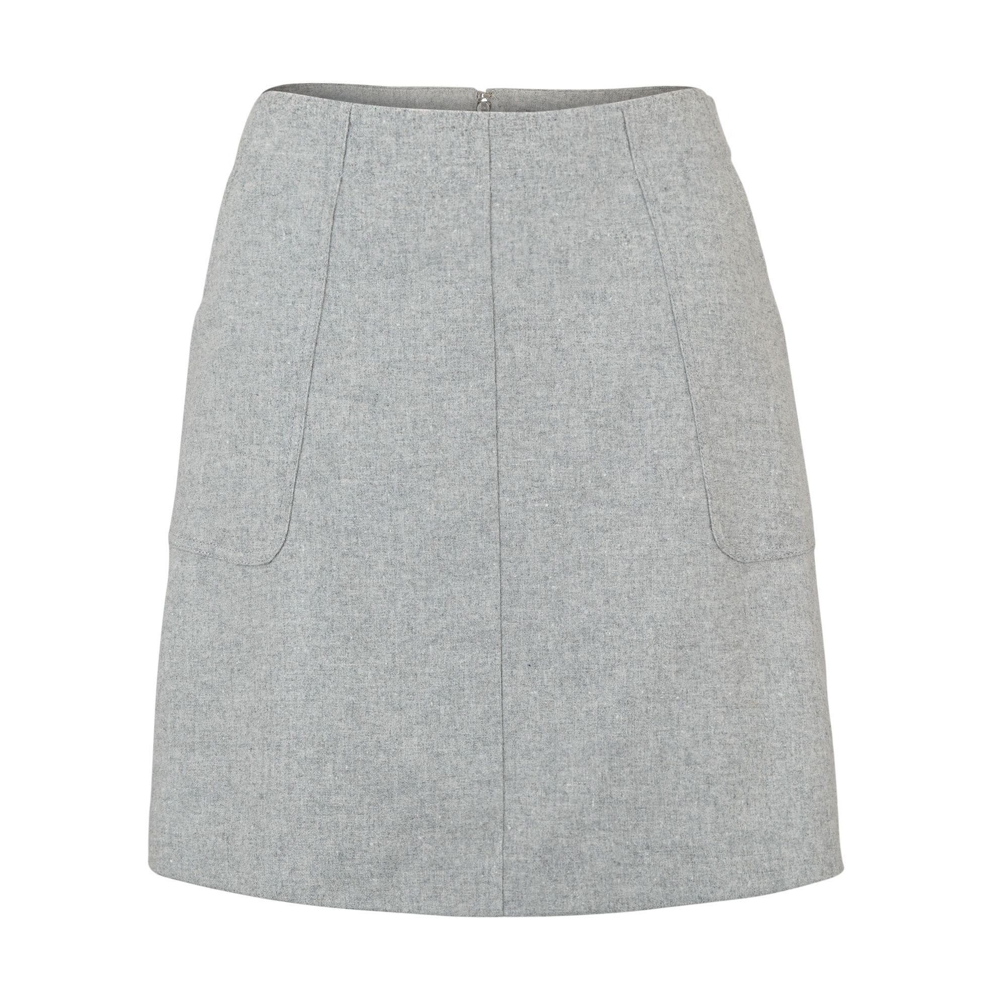 Grey A Line Skirt - Dress Ala