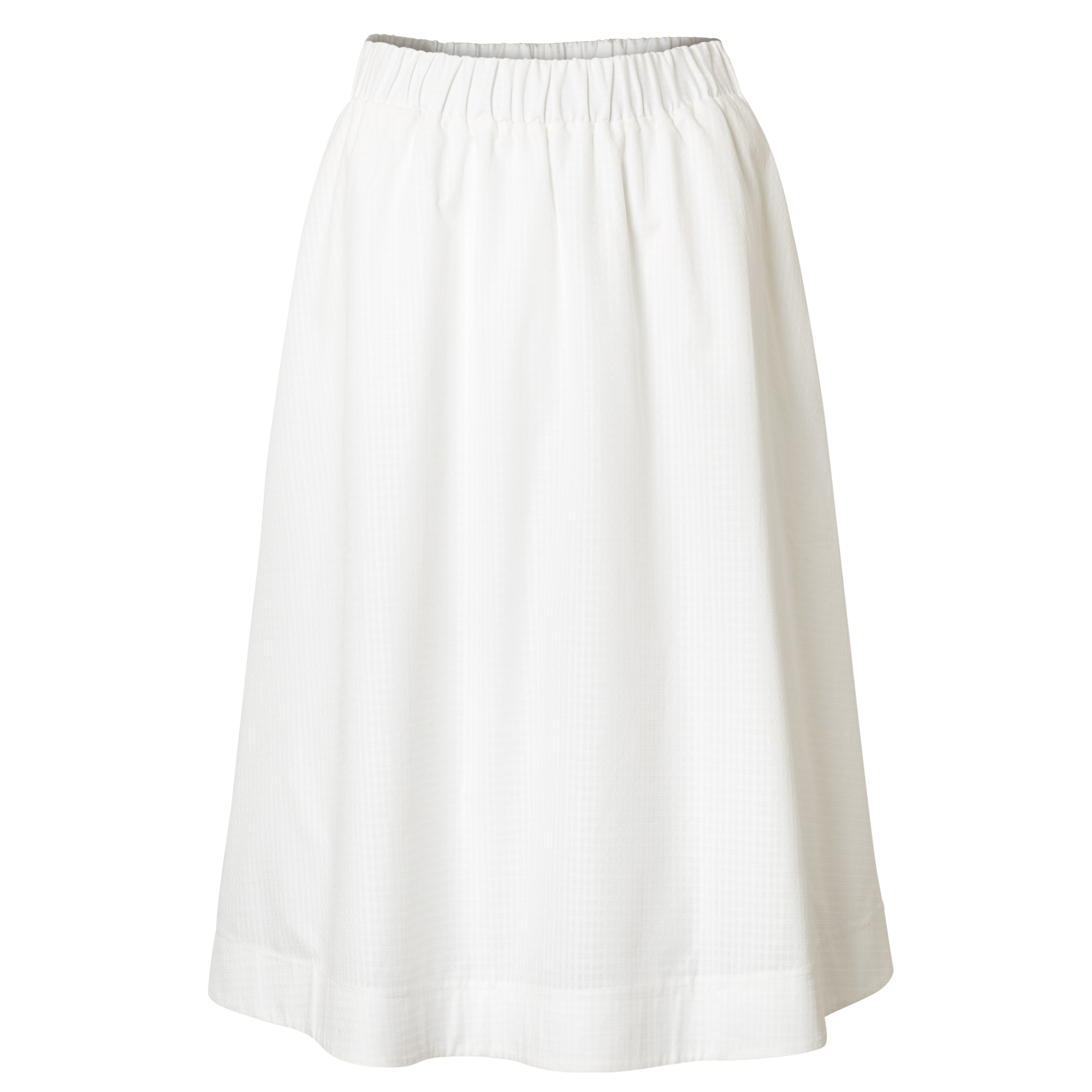 White A Line Midi Skirt Dress Ala