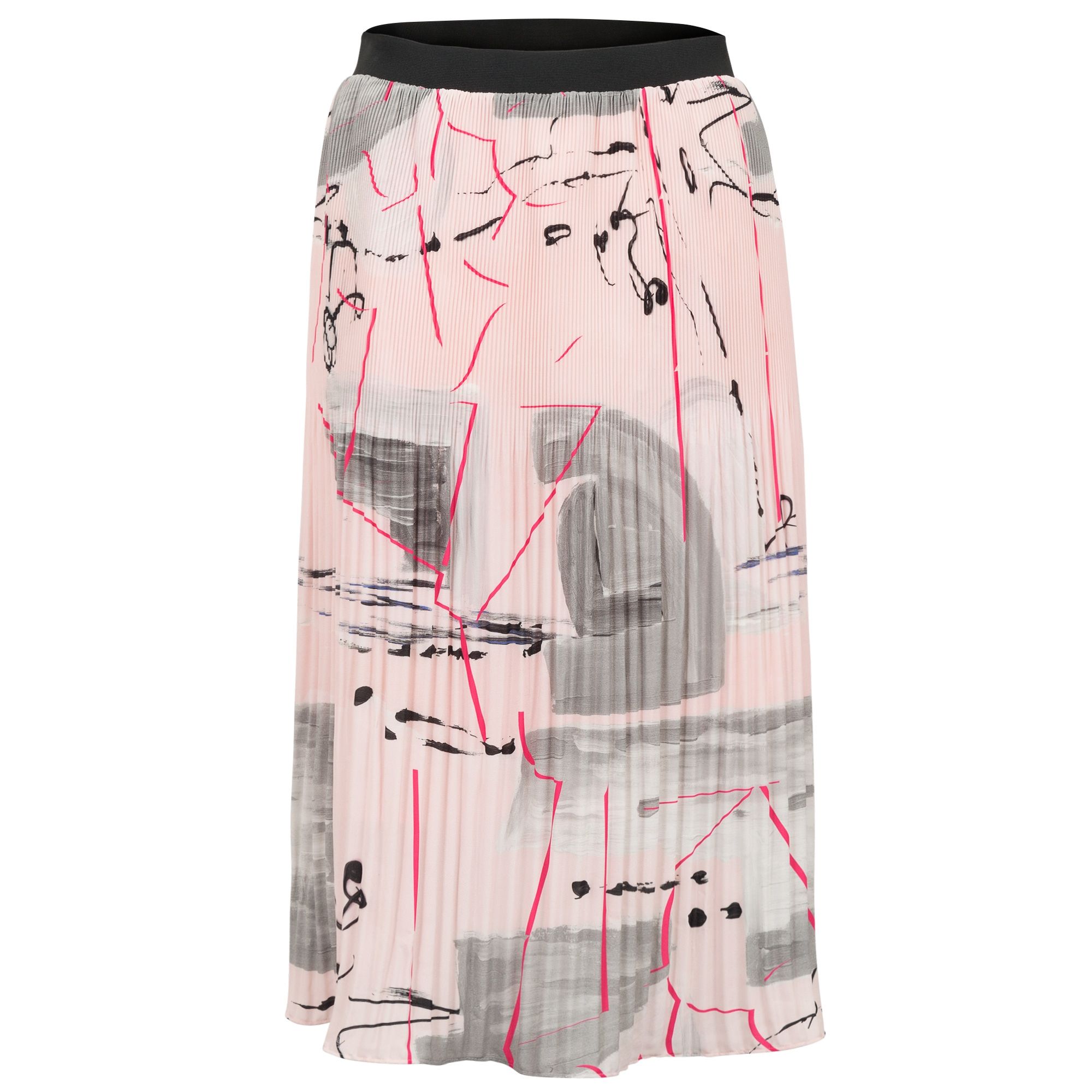 Graffiti Print Pleated Skirt | Oliver Bonas