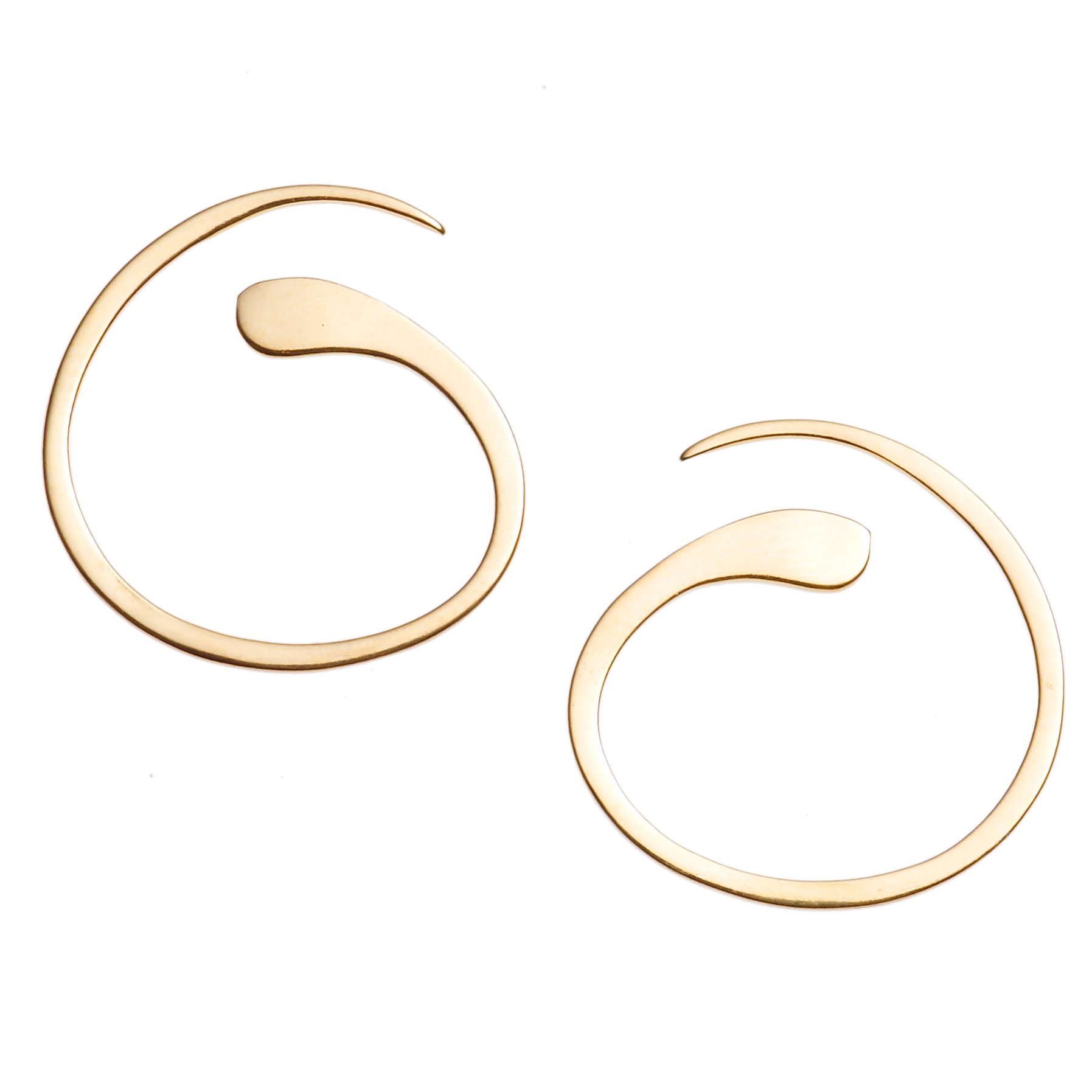 Gold Spiral Earrings Oliver Bonas