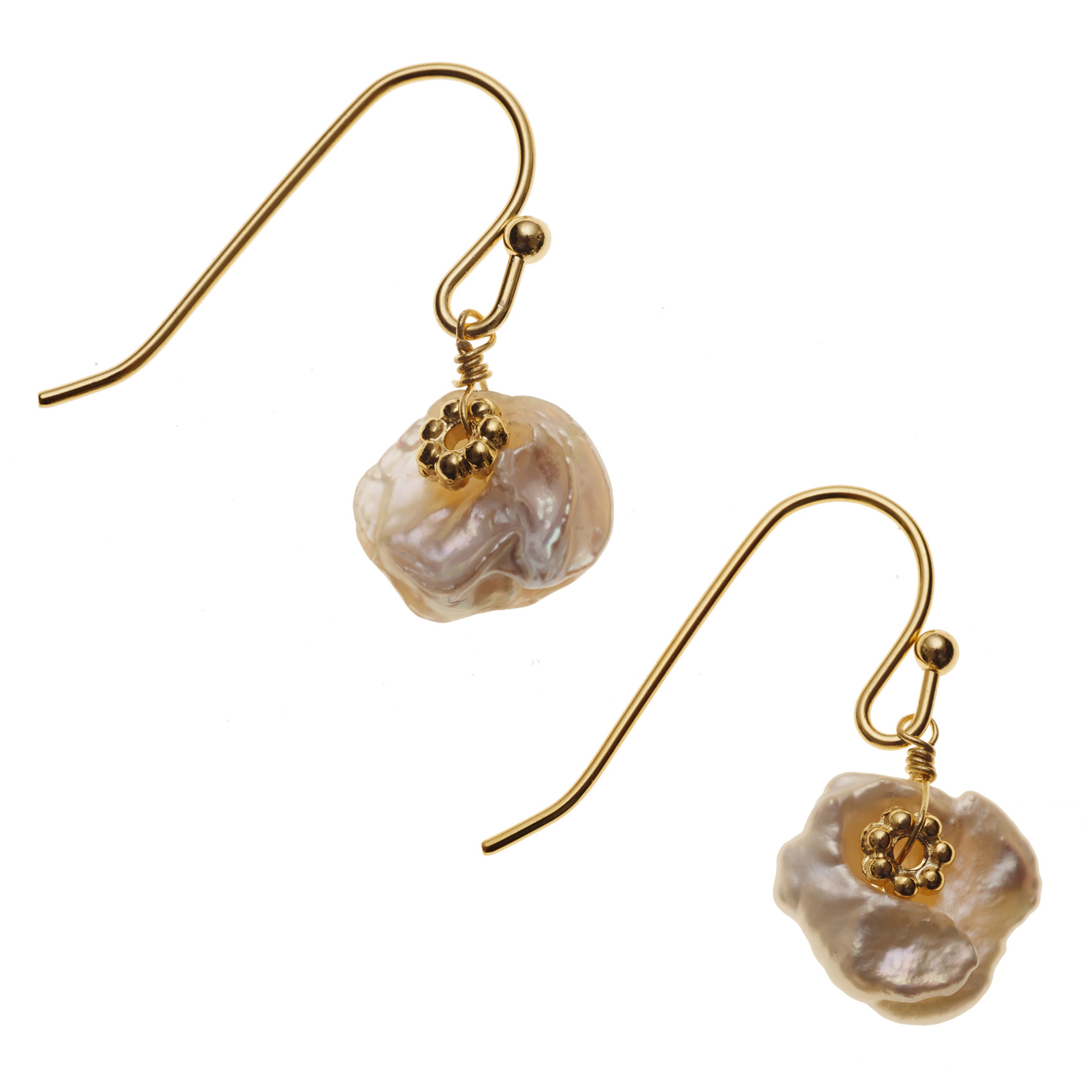 Pearl Flora Gold Earrings Oliver Bonas US