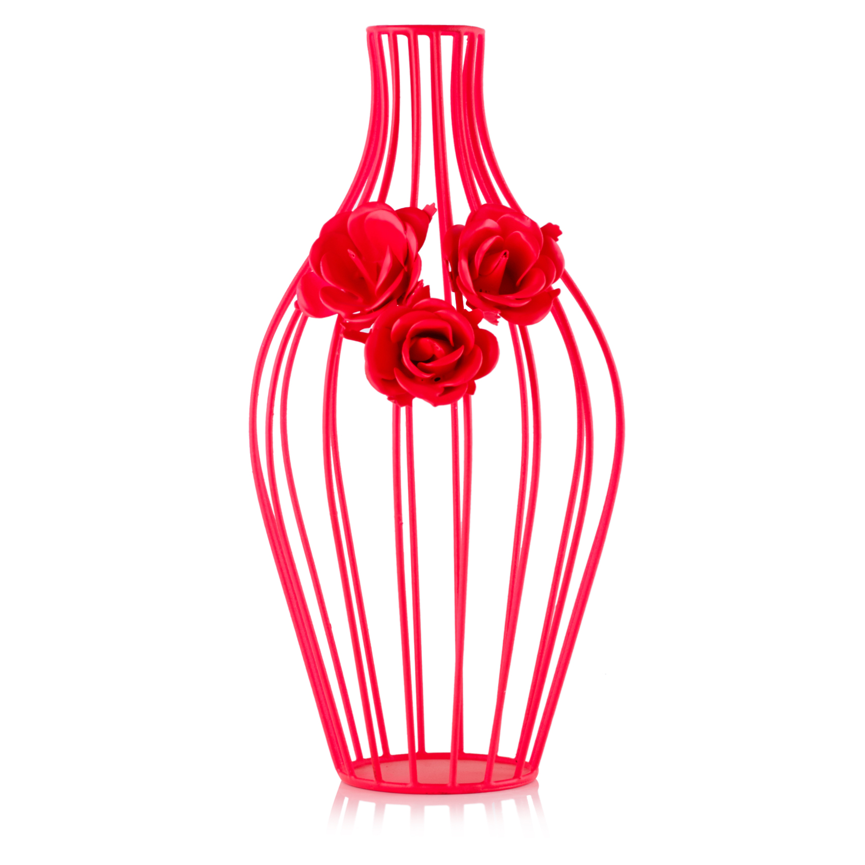 Neon Pink Wire Floral Vase Oliver Bonas