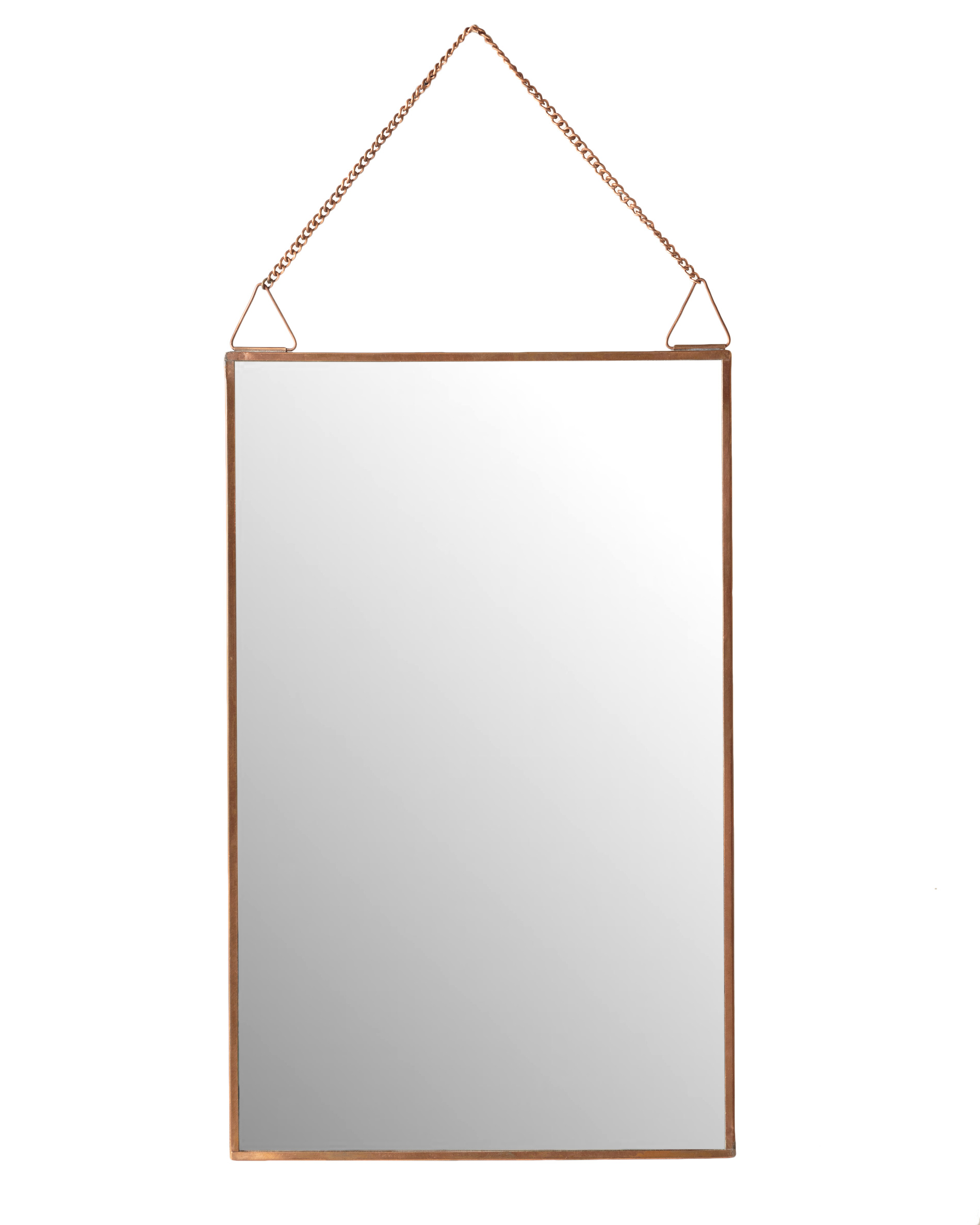 Rectangular Copper Hanging Mirror Oliver Bonas