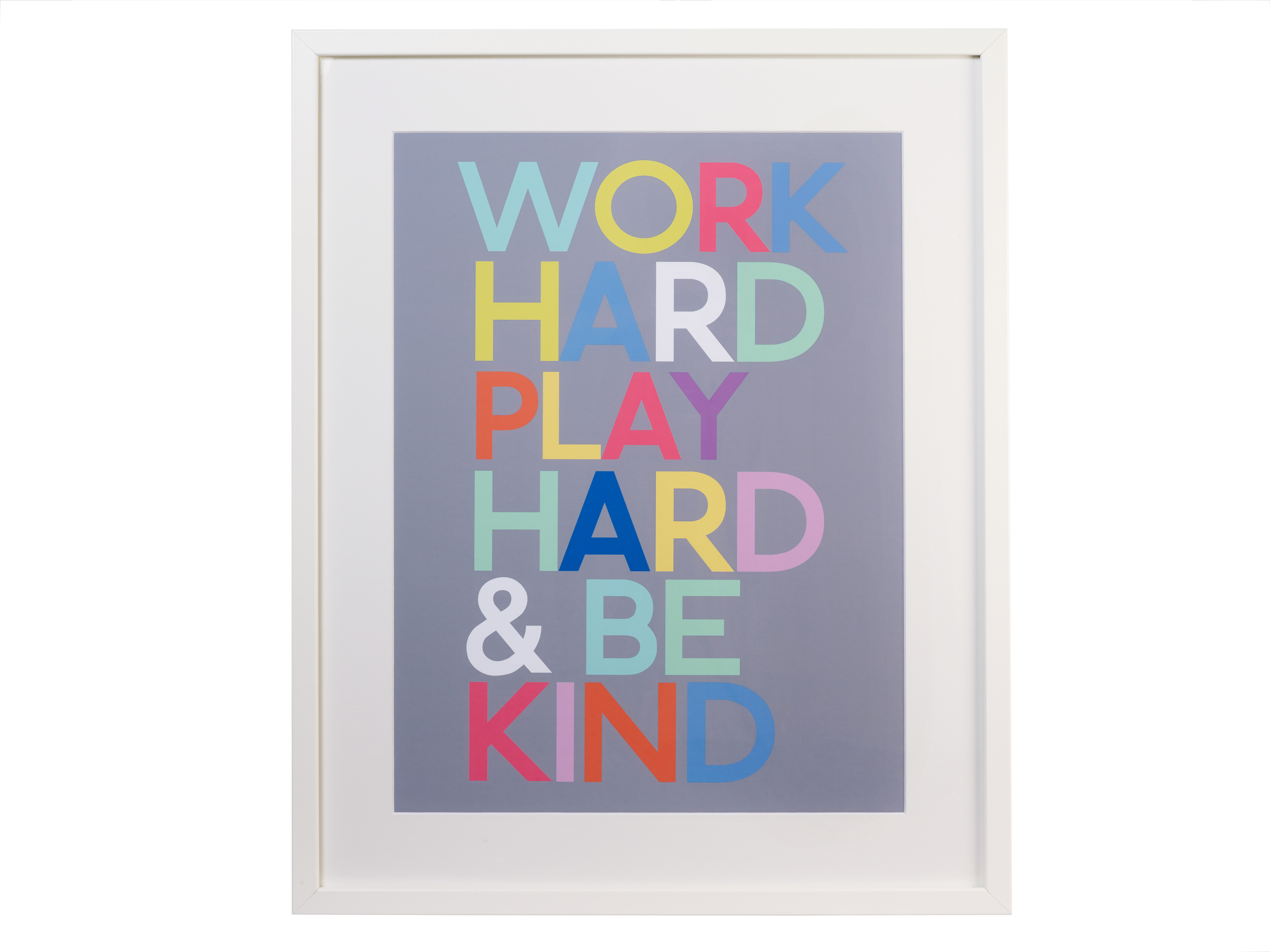 Work Hard Play Hard Wall Art Oliver Bonas