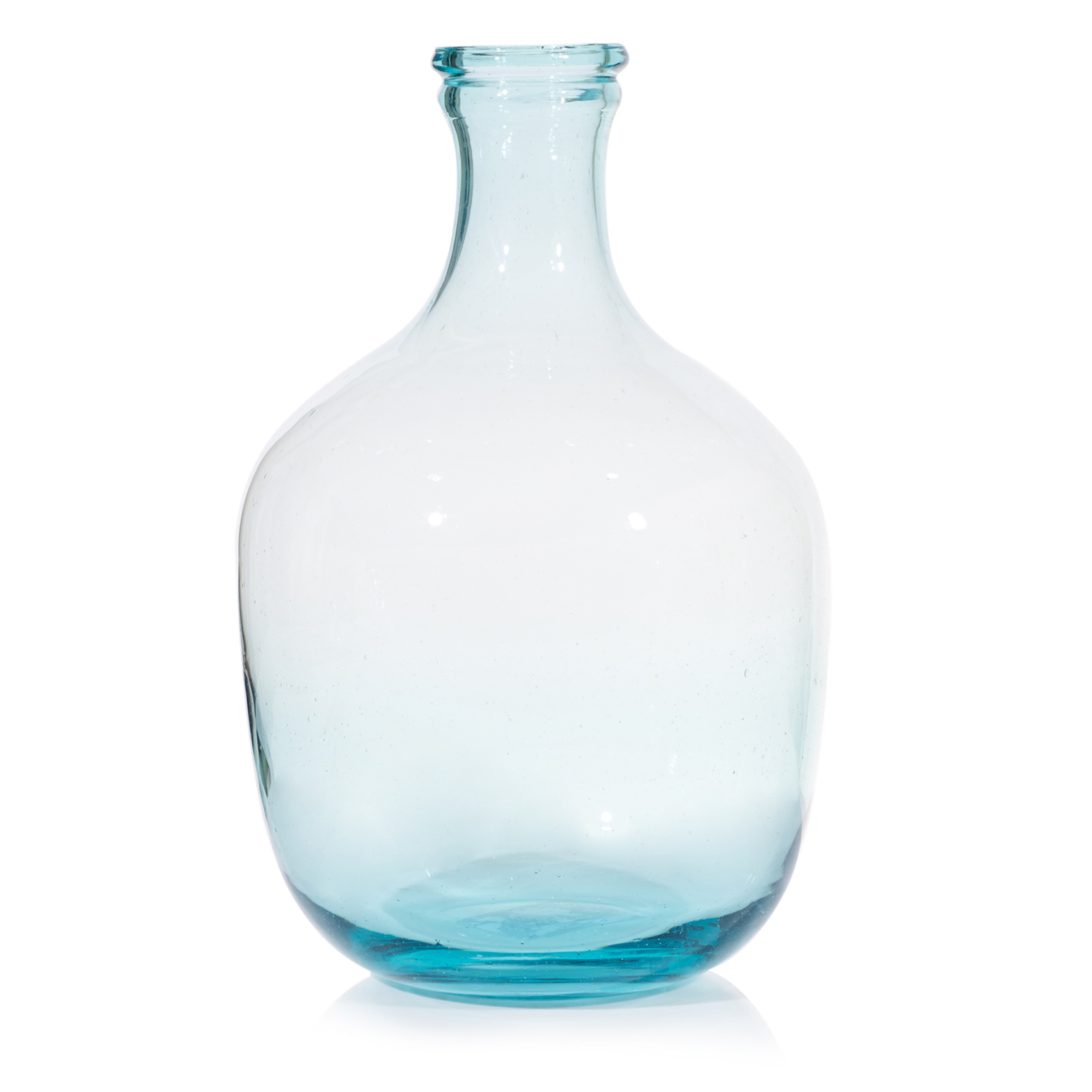 Round Blue Vase Oliver Bonas
