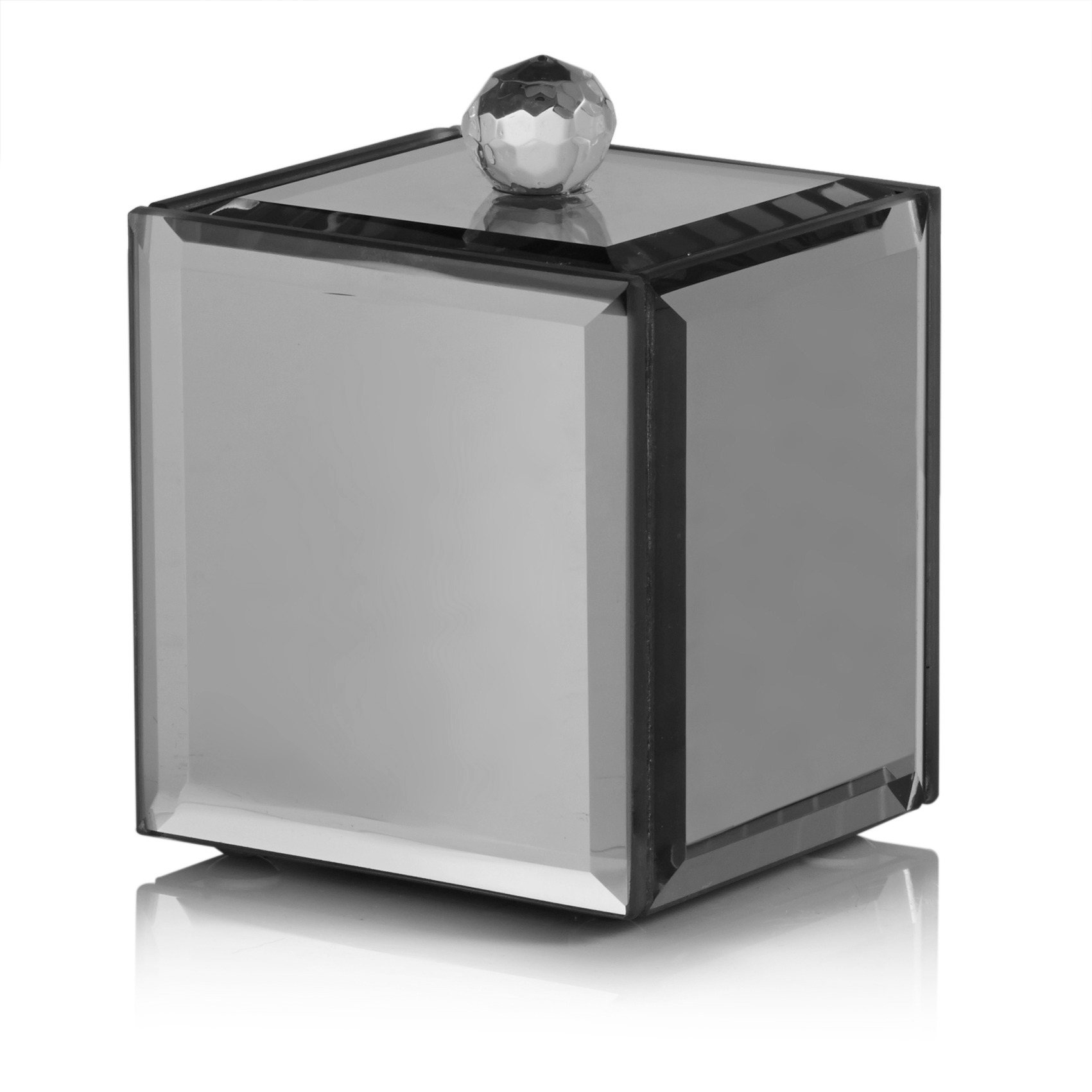 Square Glass Trinket Box Oliver Bonas