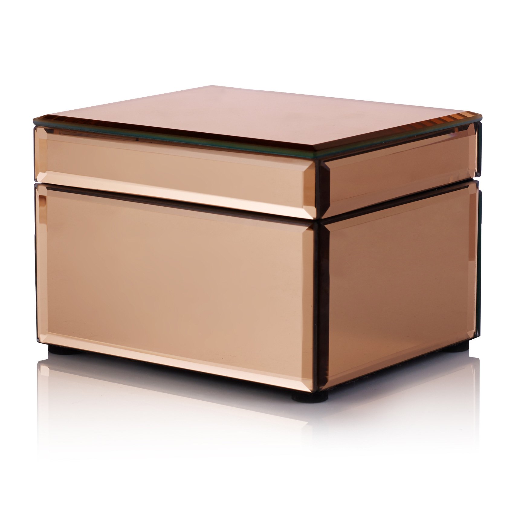 Square Glass Jewellery Box Oliver Bonas
