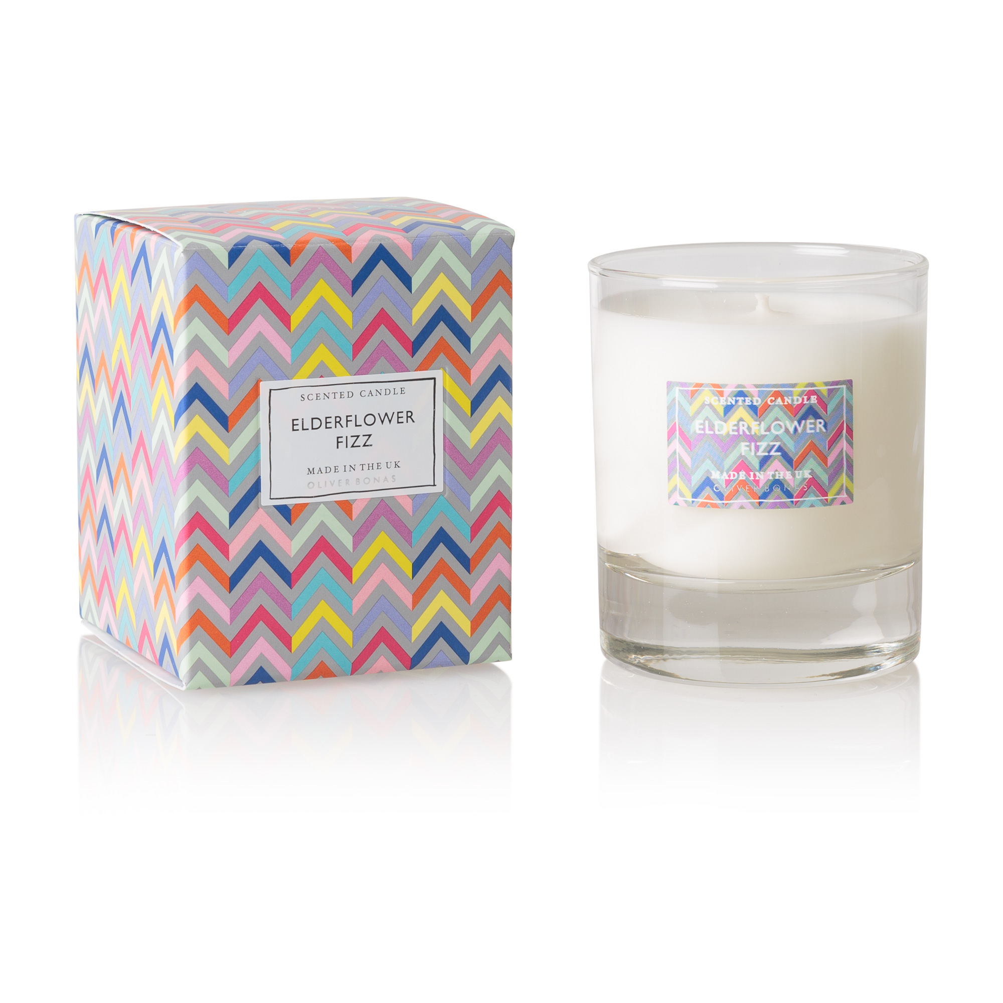 OB 21st Birthday Champagne & Elderflower Scented Candle Oliver Bonas