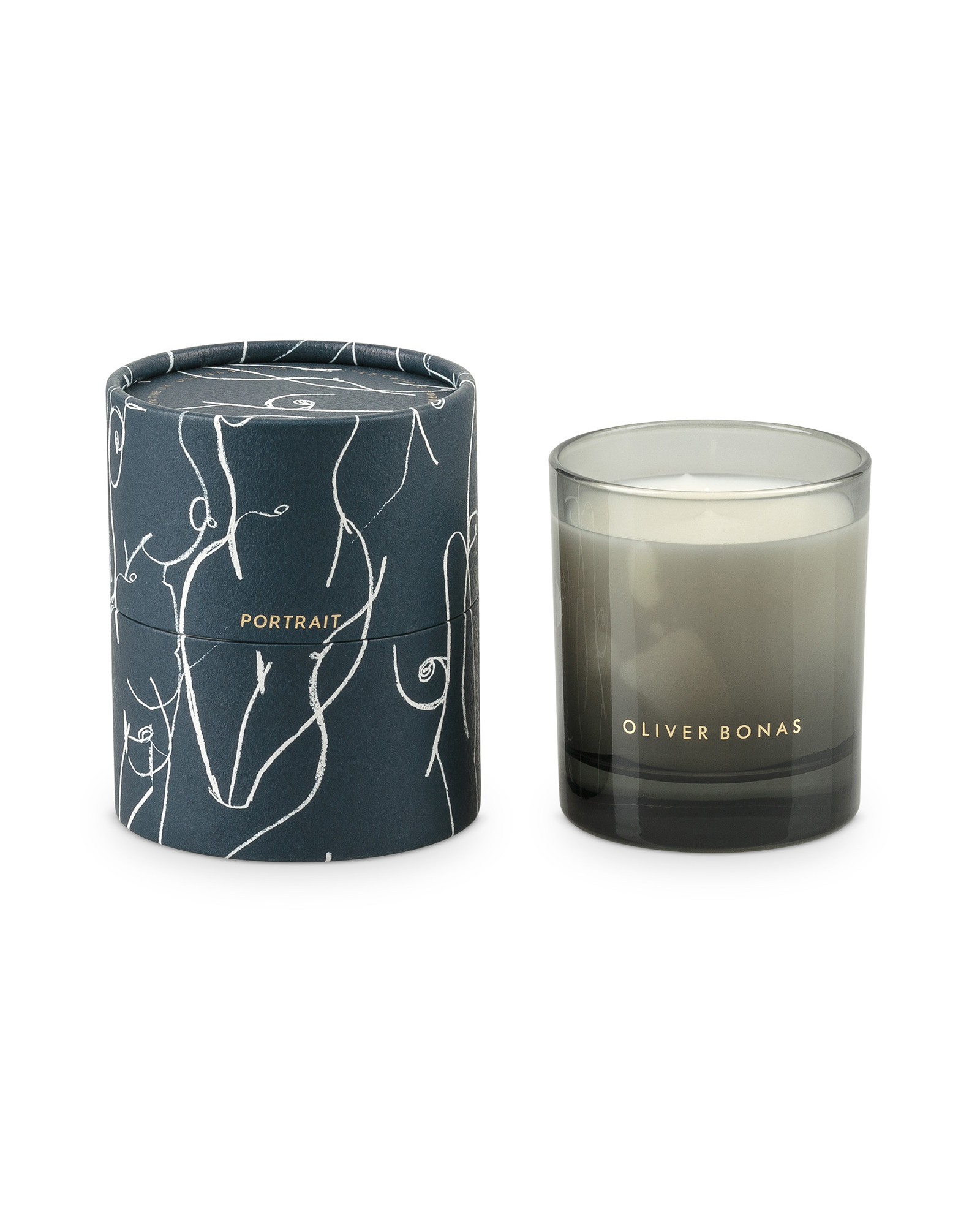 Portrait Pomegranate & Patchouli Scented Candle Oliver Bonas