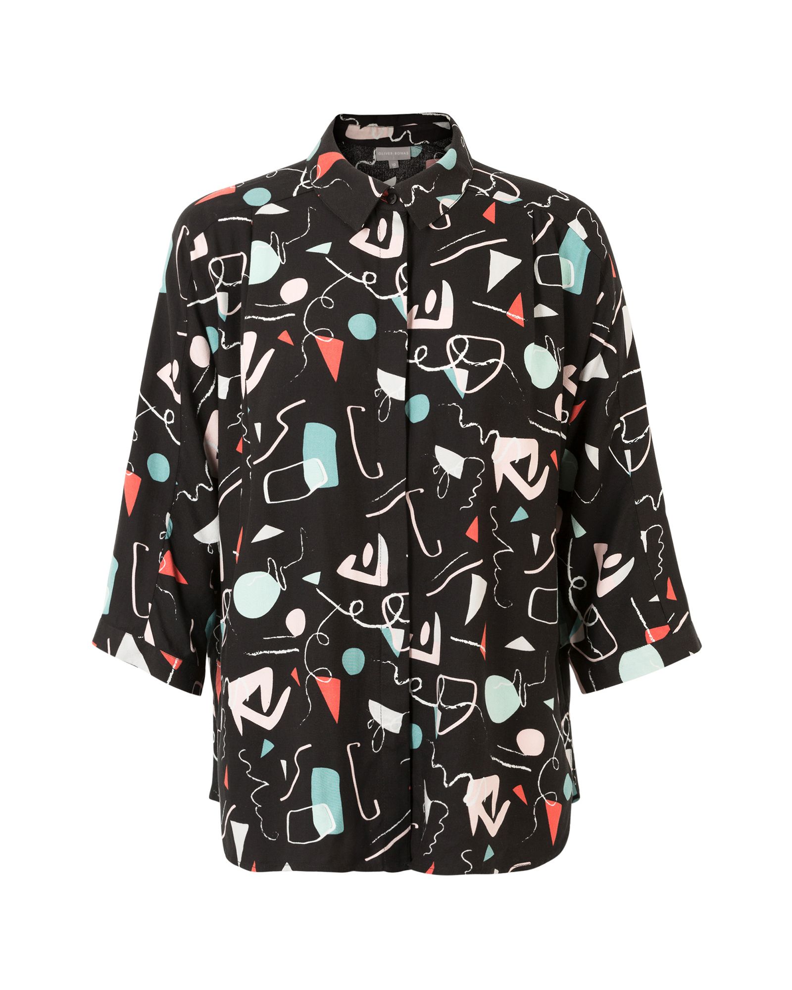 Pause Print Relaxed Shirt | Oliver Bonas