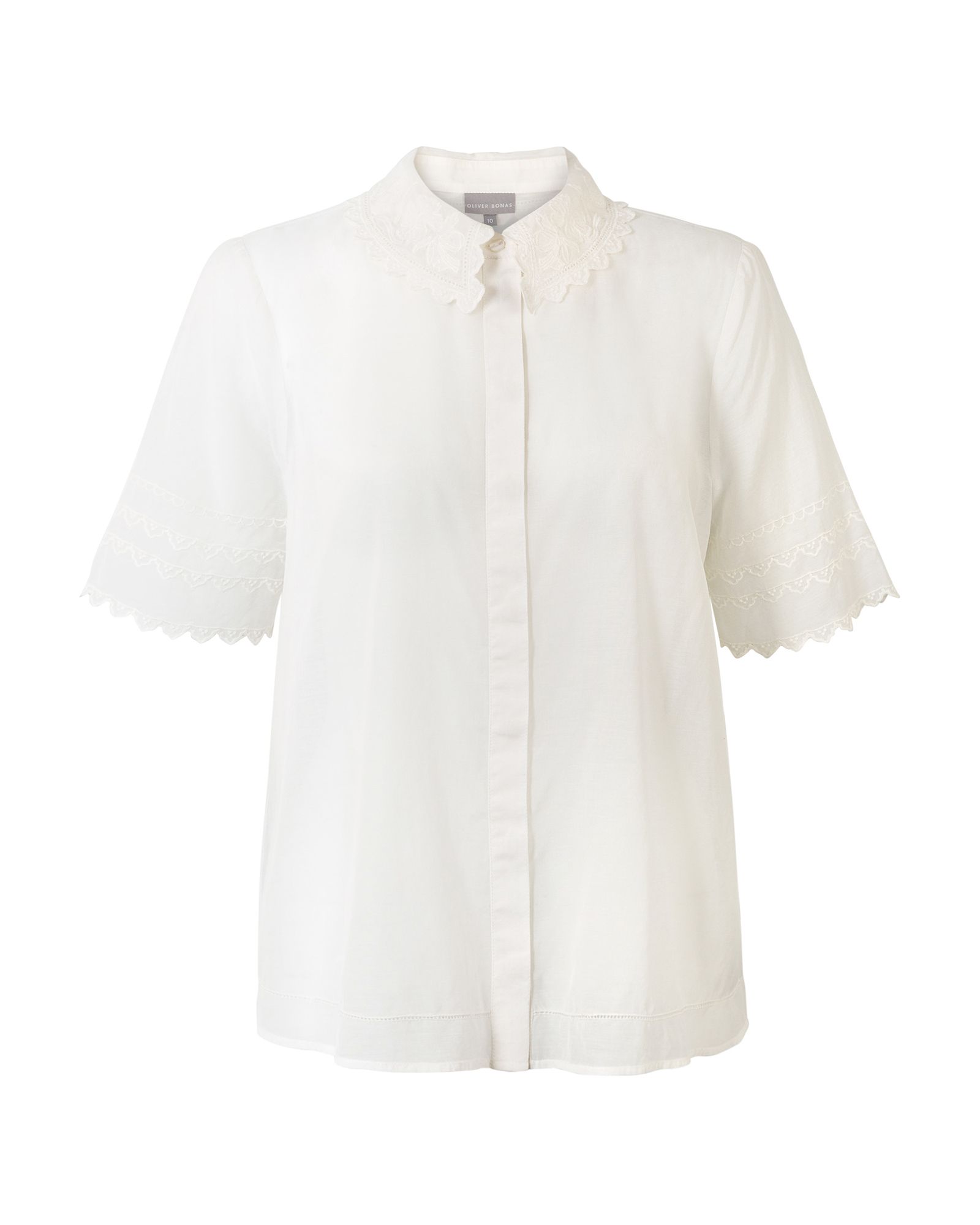Floral Embroidered White Blouse | Oliver Bonas