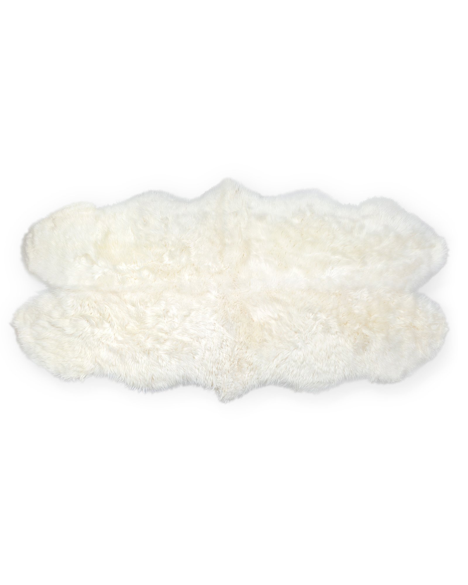 White Quattro Sheepskin Rug | Oliver Bonas