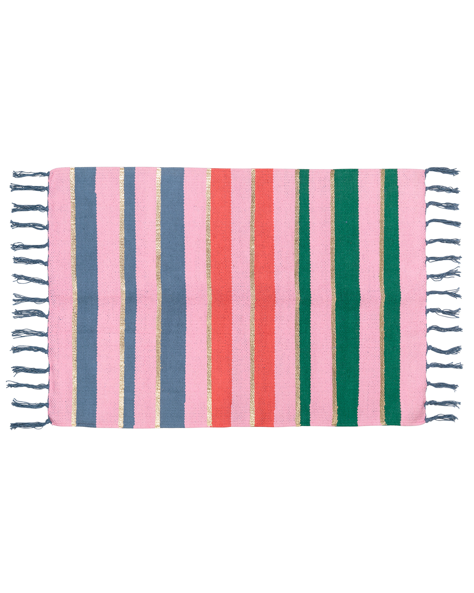 Stripe Dhurrie Rug Oliver Bonas