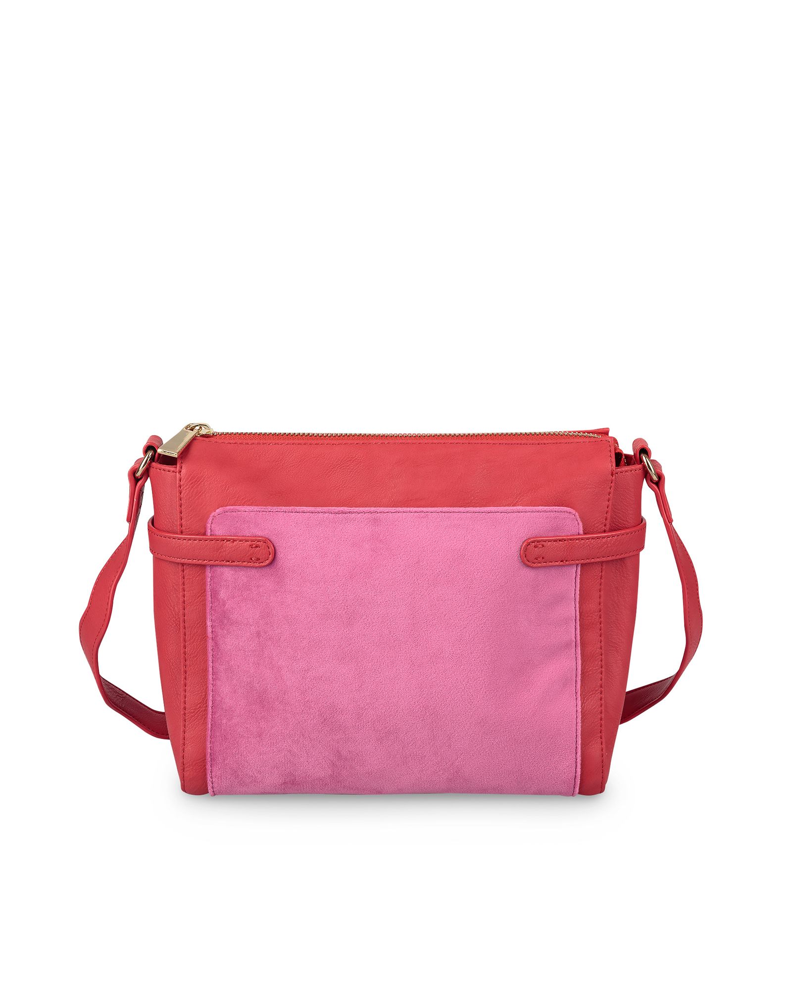 Lola Waves Strap Red & Pink Cross Body Bag | Oliver Bonas US
