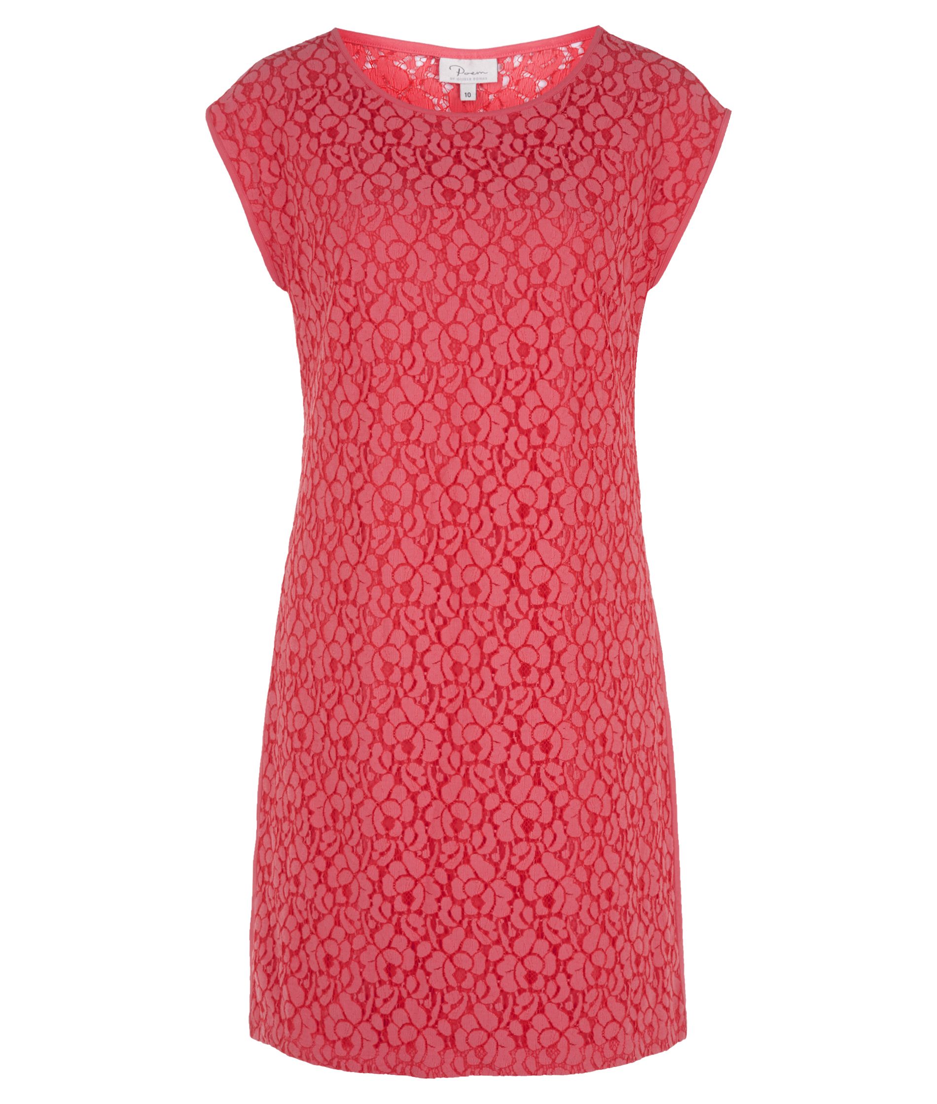 Lace Front Jersey Dress by Poem | Oliver Bonas