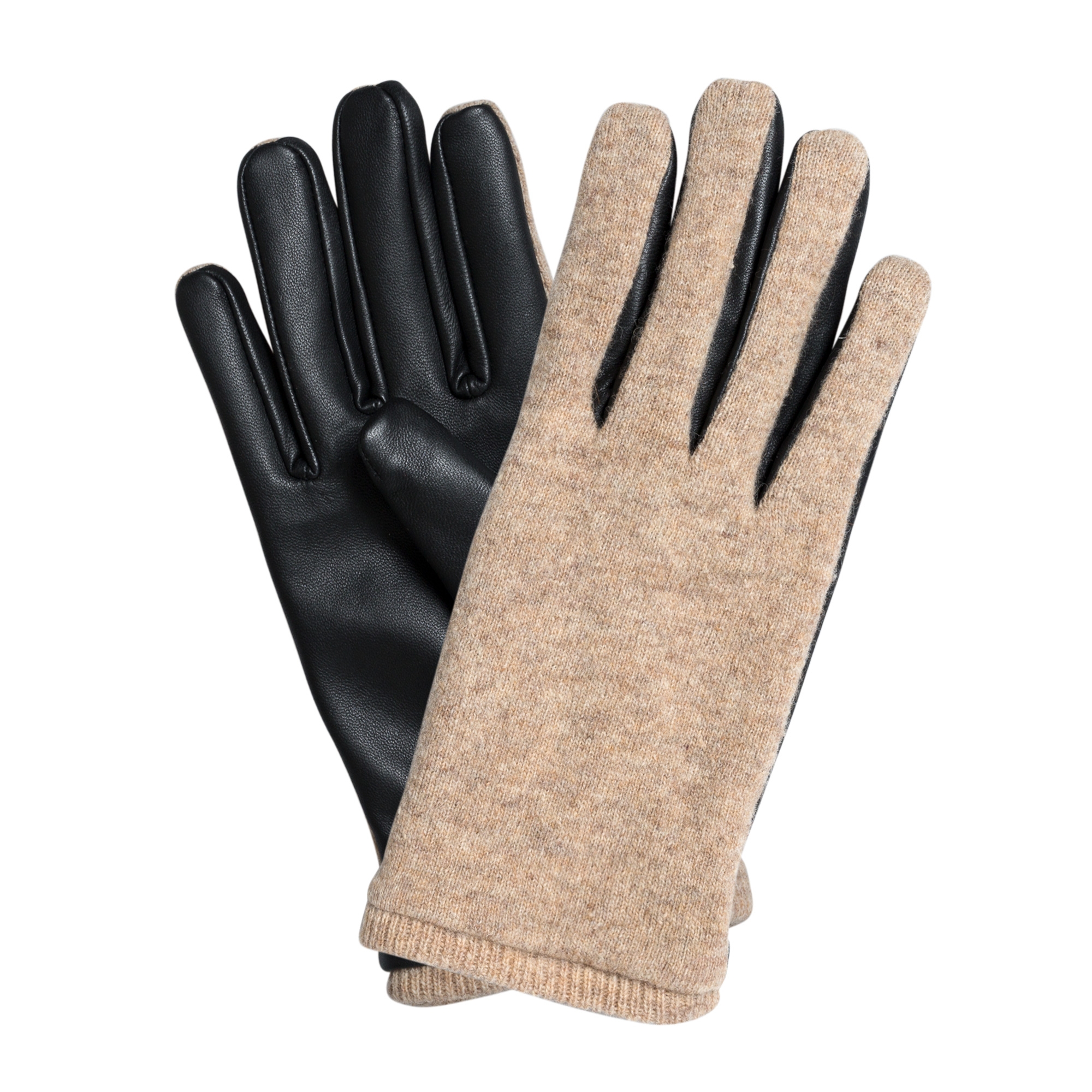 Wool Leather Mix Gloves Oliver Bonas US