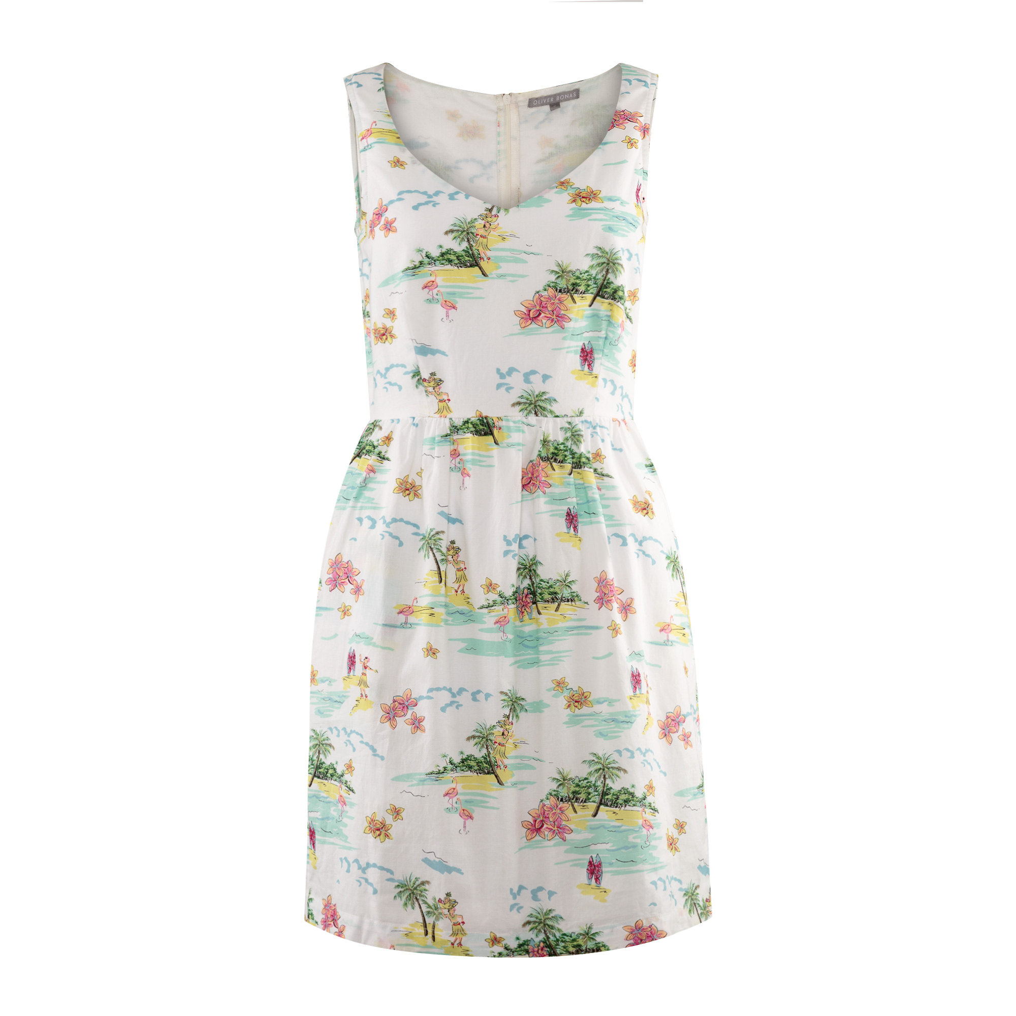 Honolulu Print Prom Dress Oliver Bonas