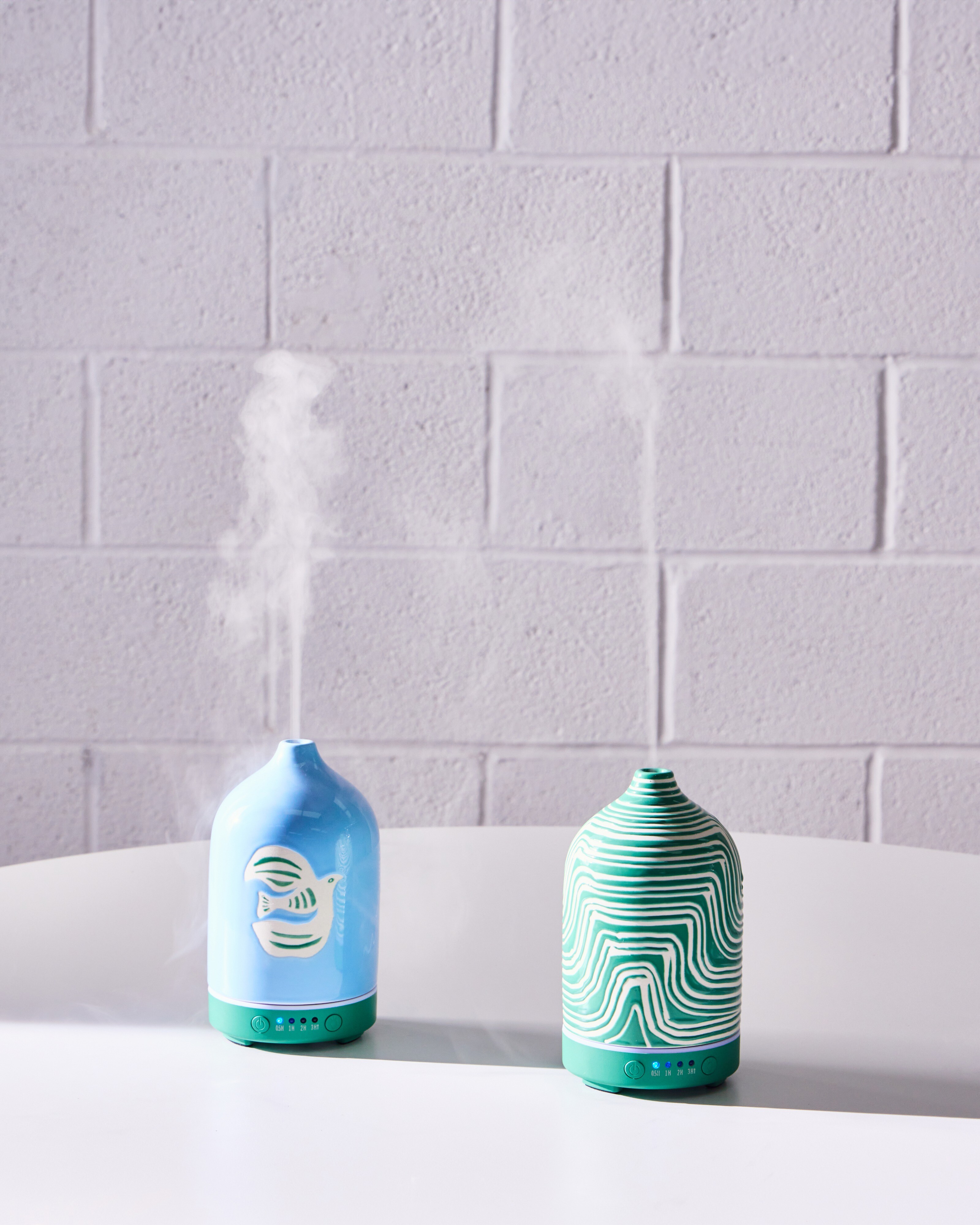 Green Swirl Electric Aroma Diffuser | Oliver Bonas