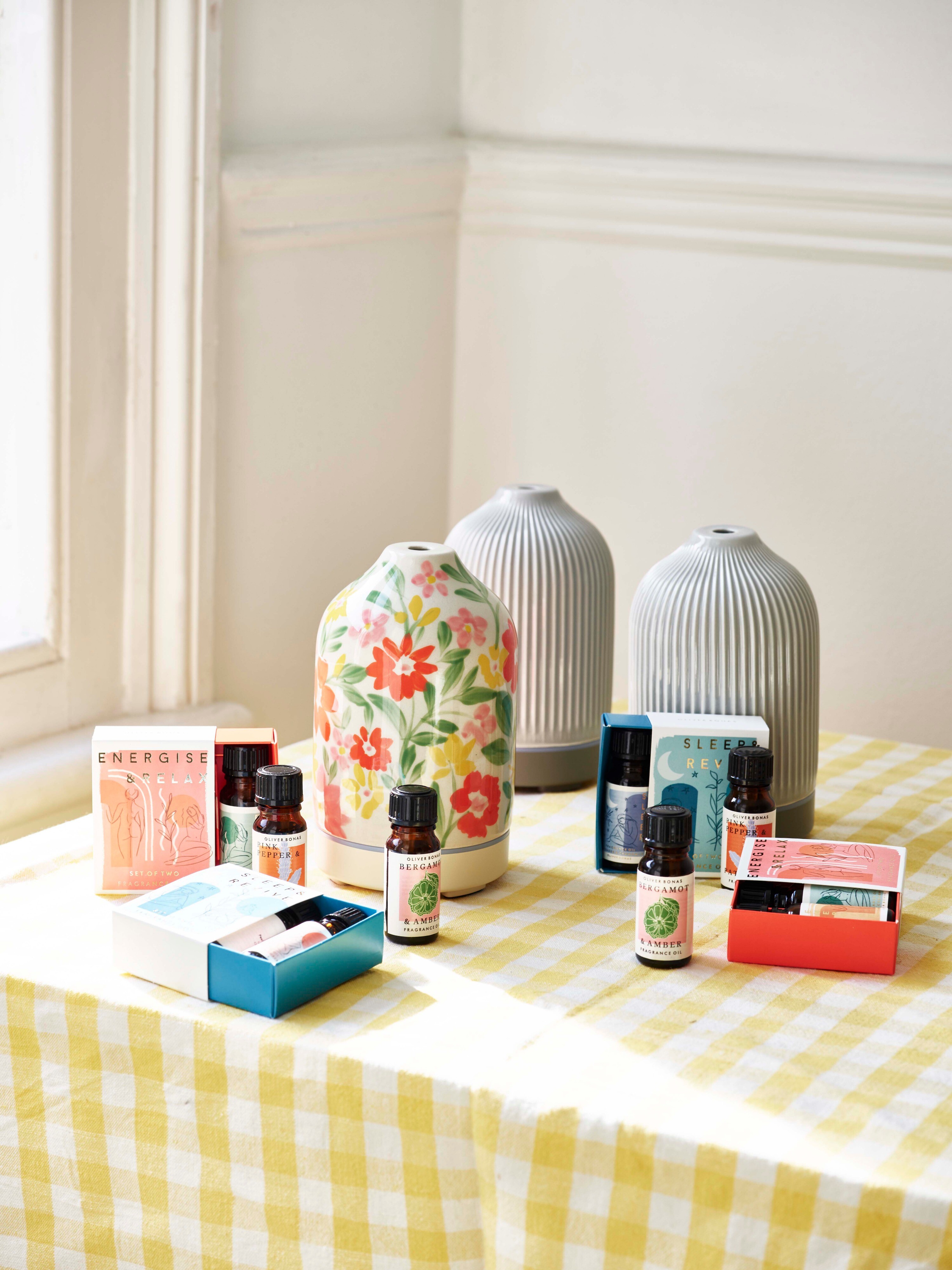 Viola Floral Essential Oil Electric Aroma Diffuser | Oliver Bonas