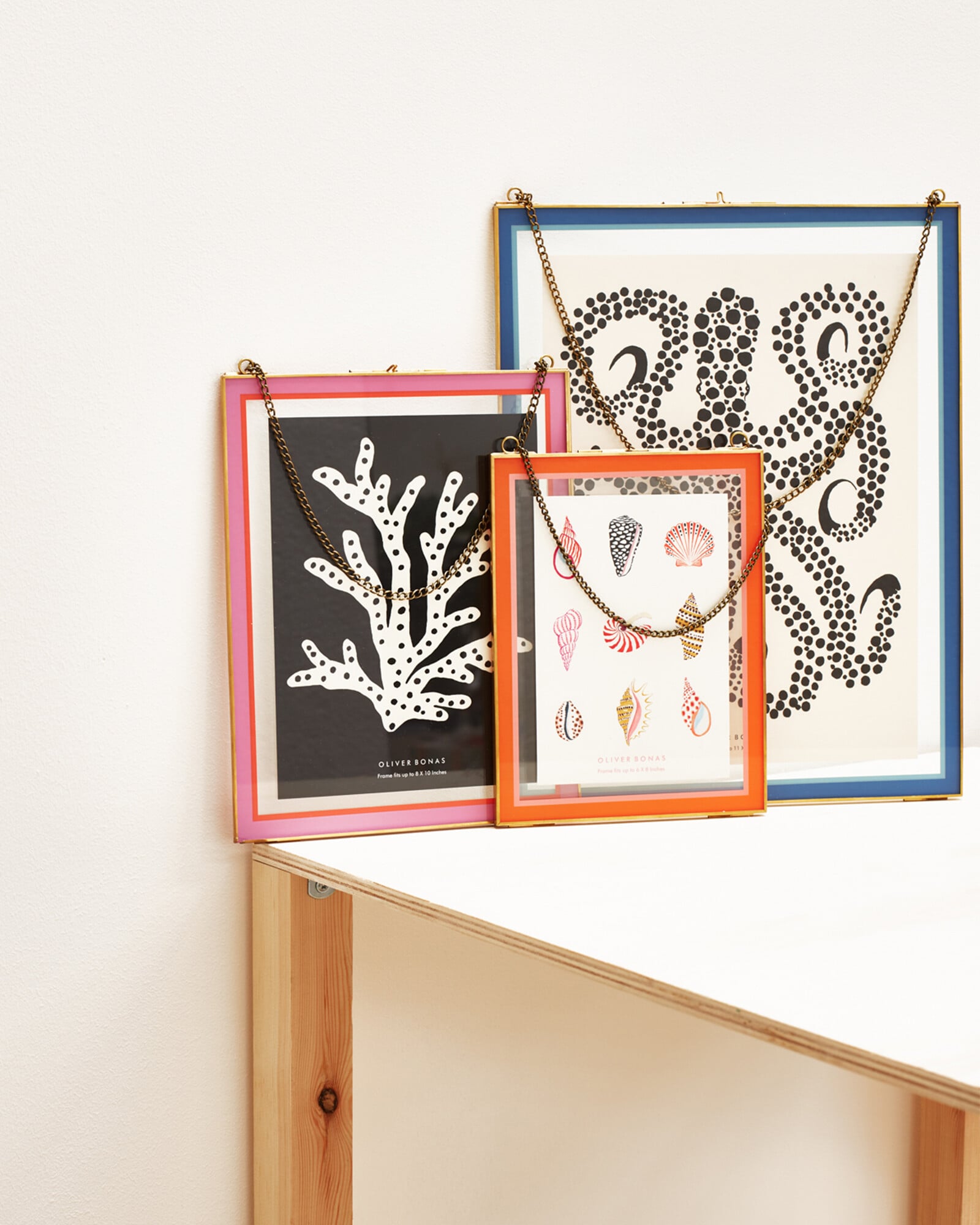 Colour Block Orange Hanging Photo Frame 6x8