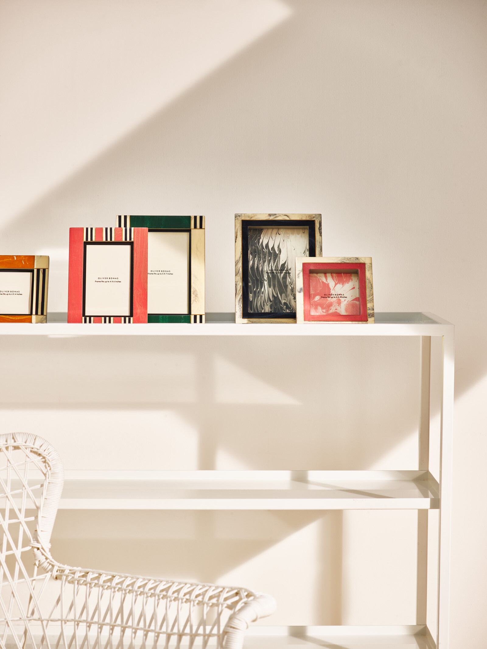 Alba Boxed Pink Square Photo Frame 4x4