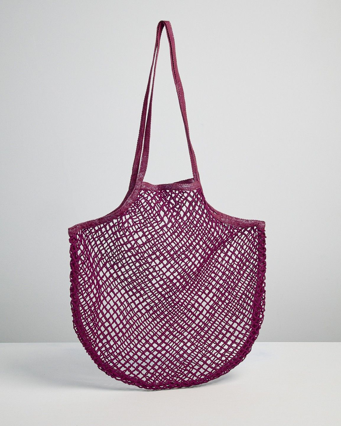 oliverbonas.com | Niki Metallic Pink Net Shopper Bag