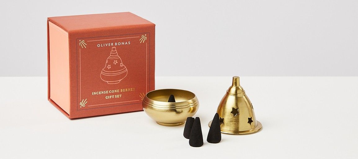 oliverbonas.com | Incense Cone Burner Gift Set
