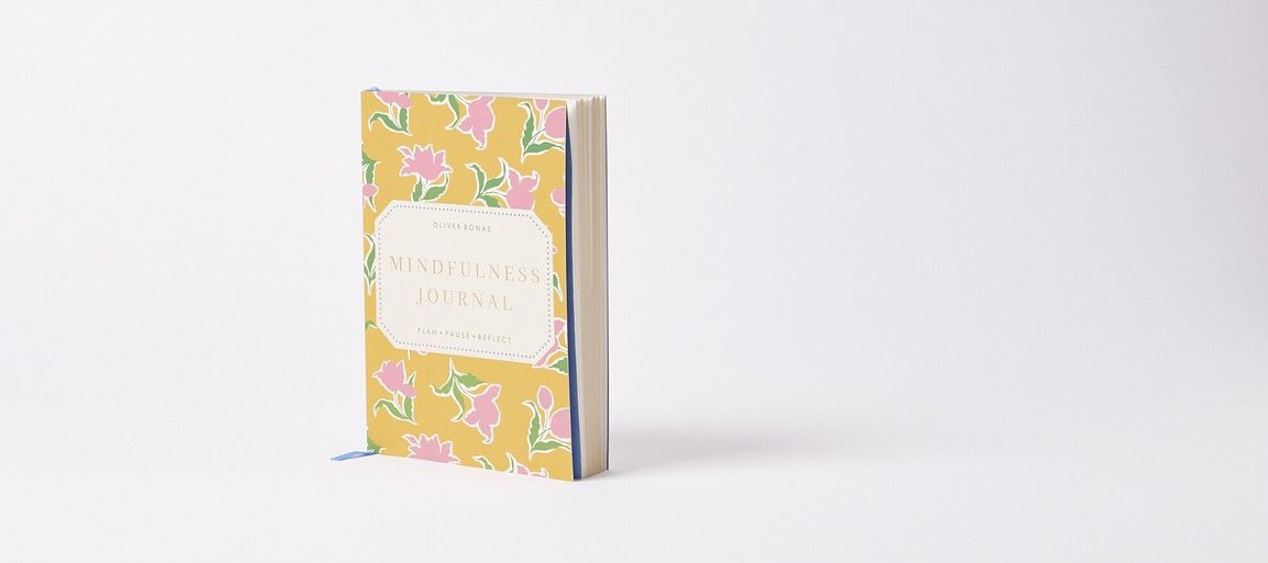 oliverbonas.com | Yellow Floral Mindfulness Journal