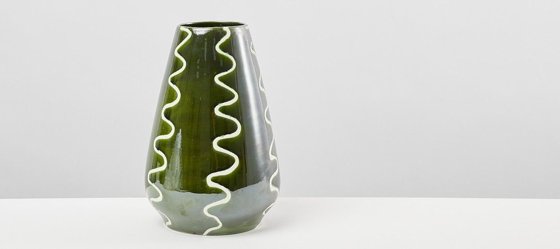 Mele Green Ceramic Vase