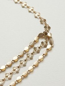 Oliver Bonas Women Wisley Layered Chain Necklace 
