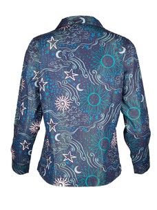 Details about   Oliver Bonas Women Milky Way Sparkle Print Navy Blue Pyjama Set