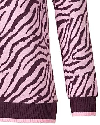 Zebra Pink Jacquard Sweatshirt Jumper Oliver Bonas - pink zebra jumper roblox